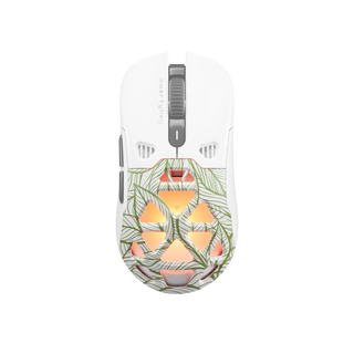QKM1 Leaf White Mouse Cover
