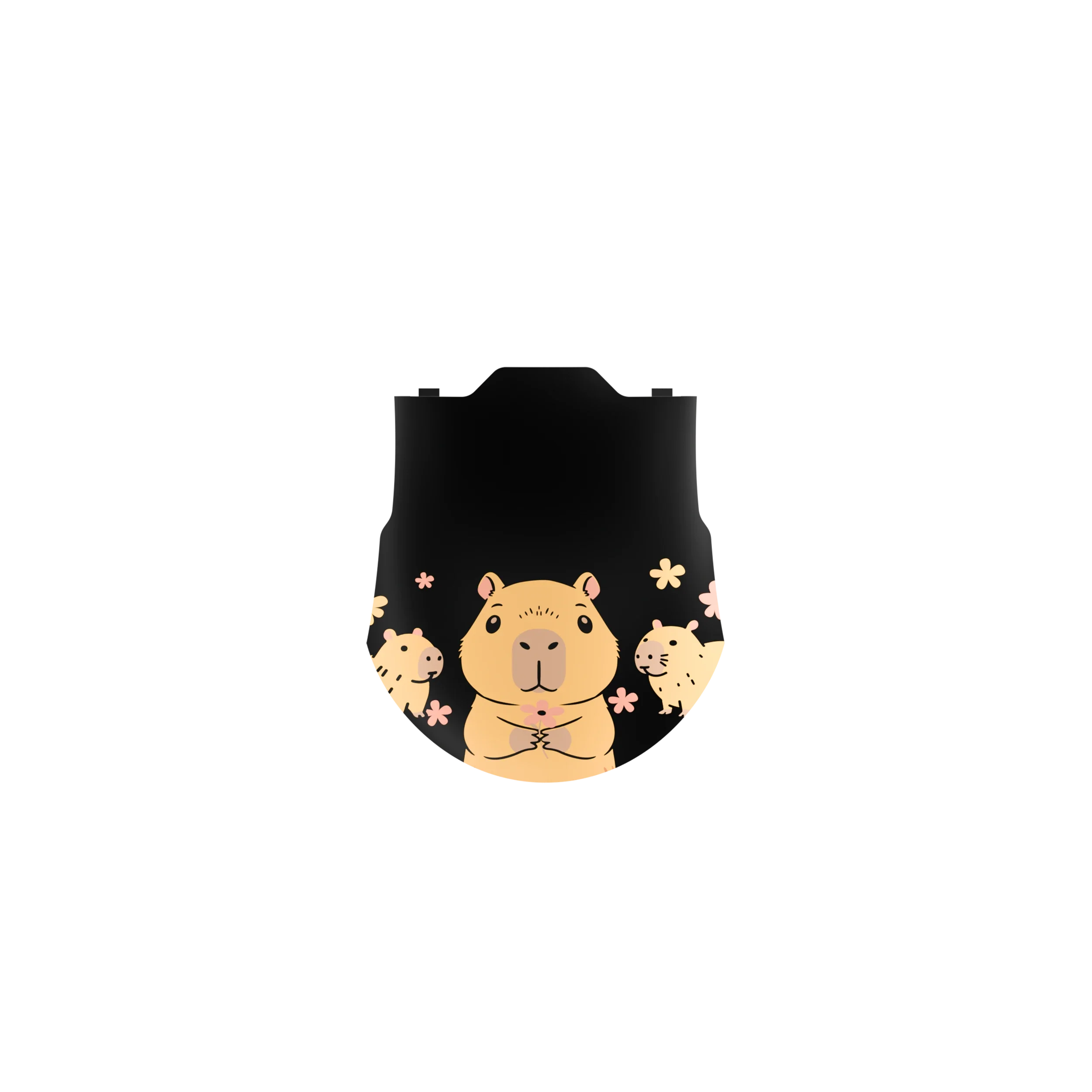 QKM1 Capybara Black Mouse Cover