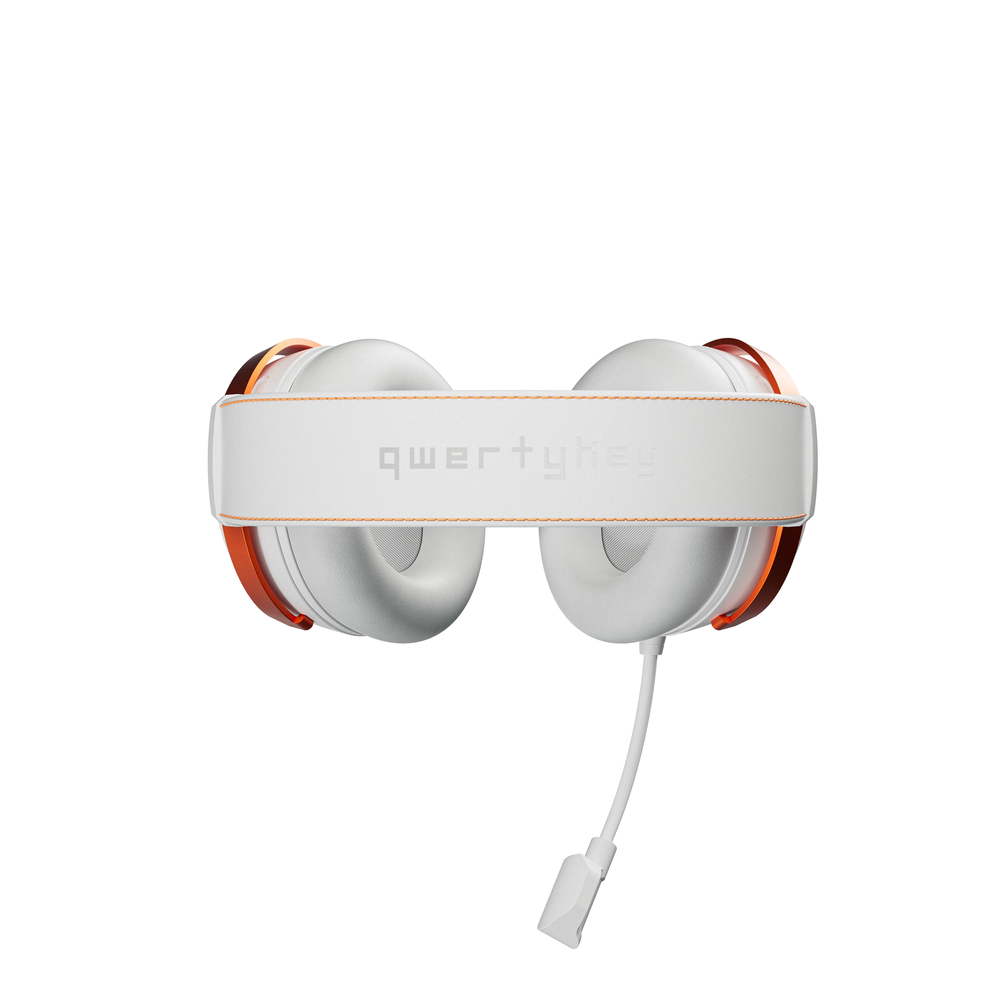 QwertyKey Pulse White, Trio Mode, RGB, Software, Microphone with AI Noise Canceling Wireless Gaming Headset