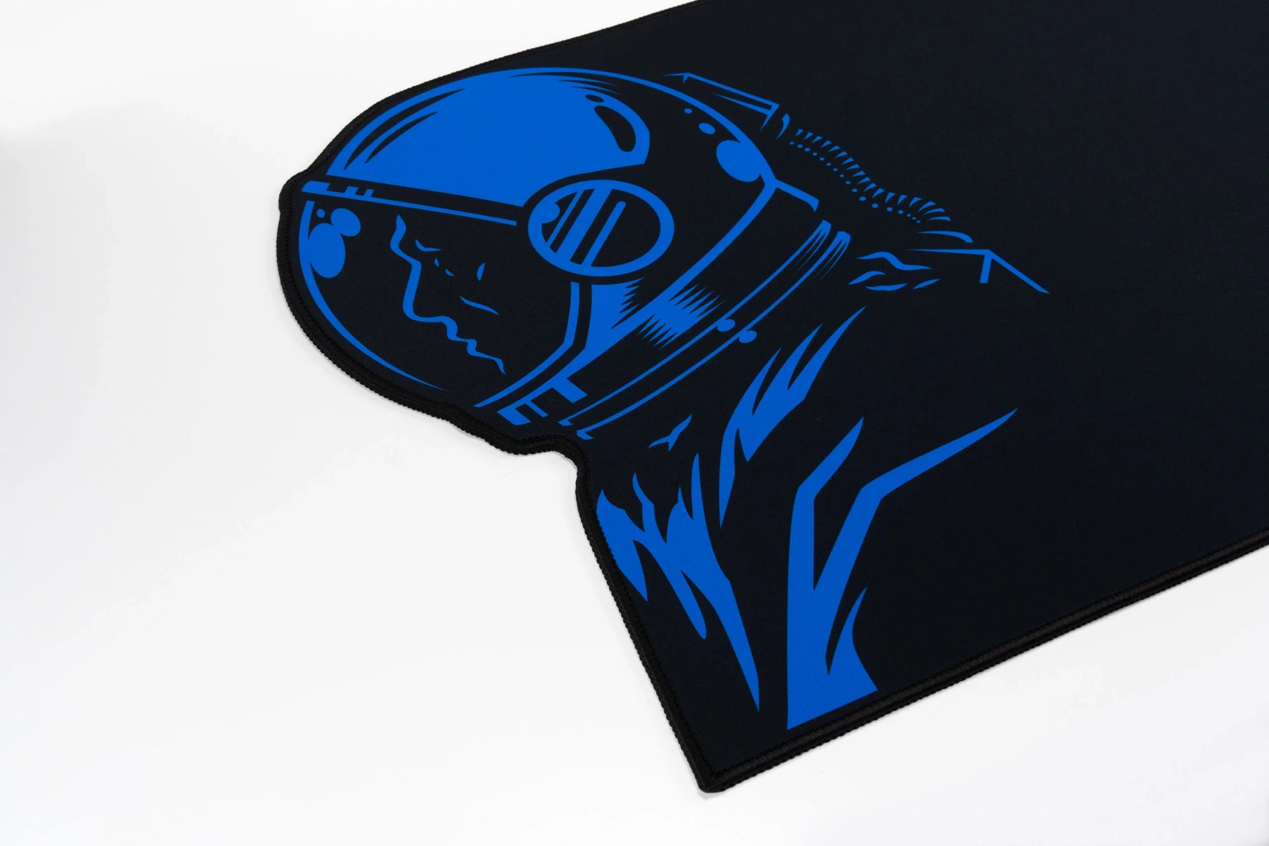 QwertyKey Spaceman Irregular Shape Deskmat 4mm Stitched Edges