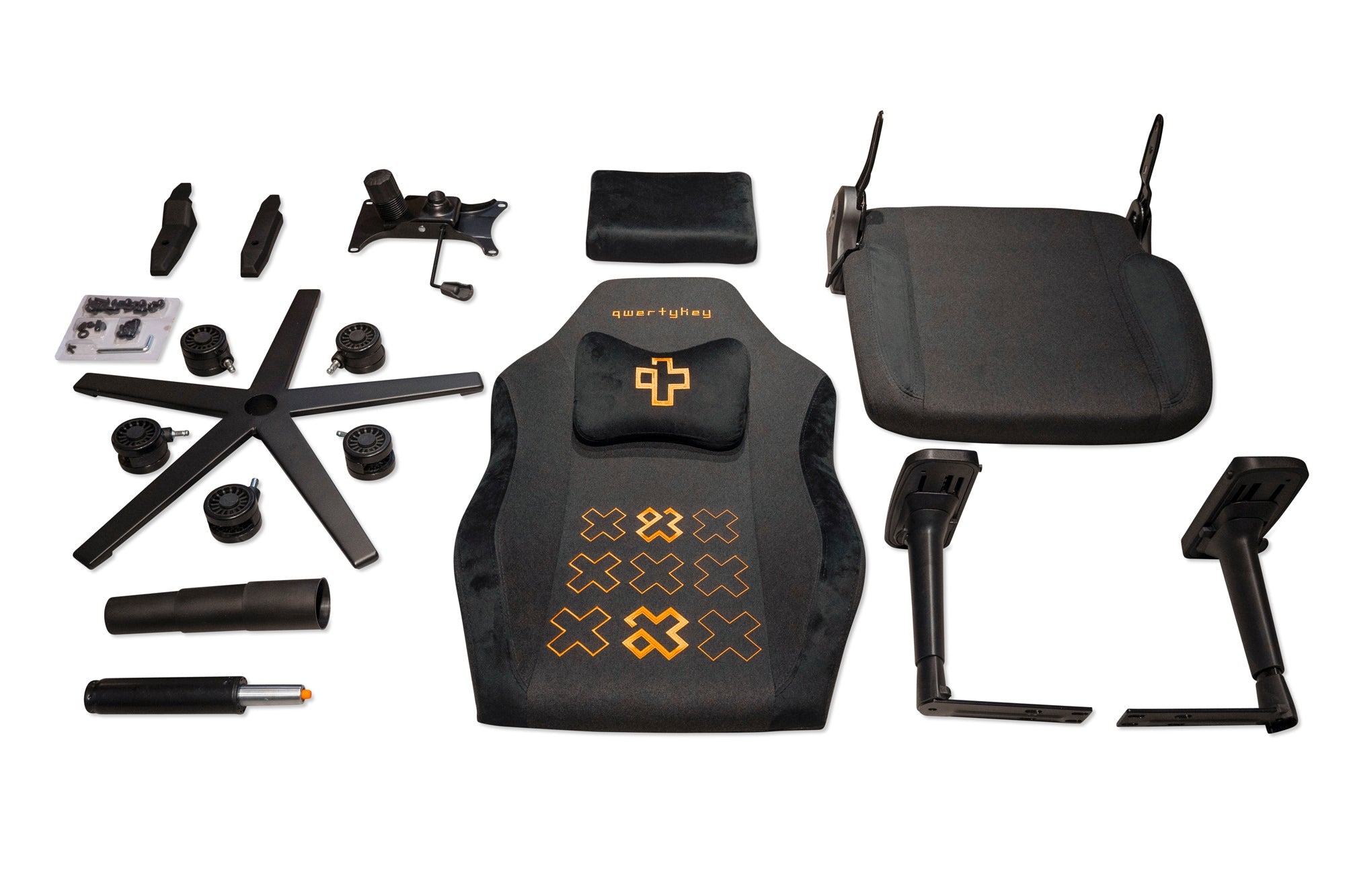 QwertyKey - QK/CTRL, Black Gaming Chair