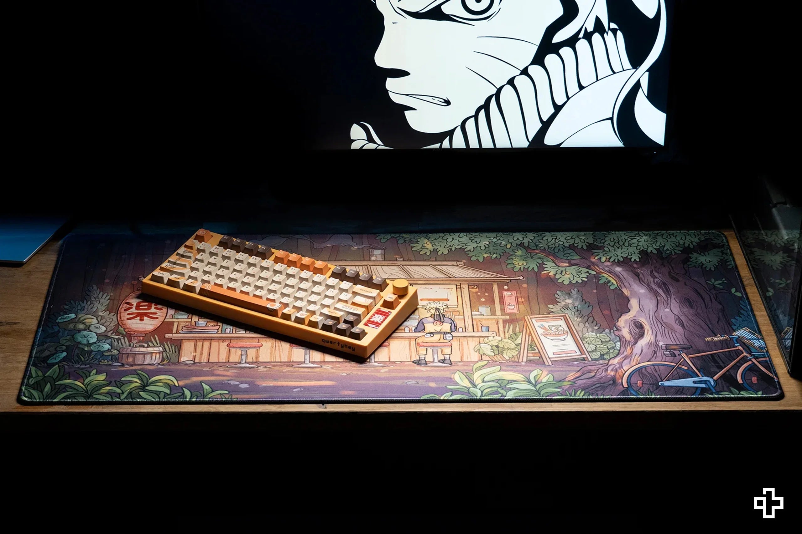 QwertyKey Ramen Deskmat 4mm Stitched Edges