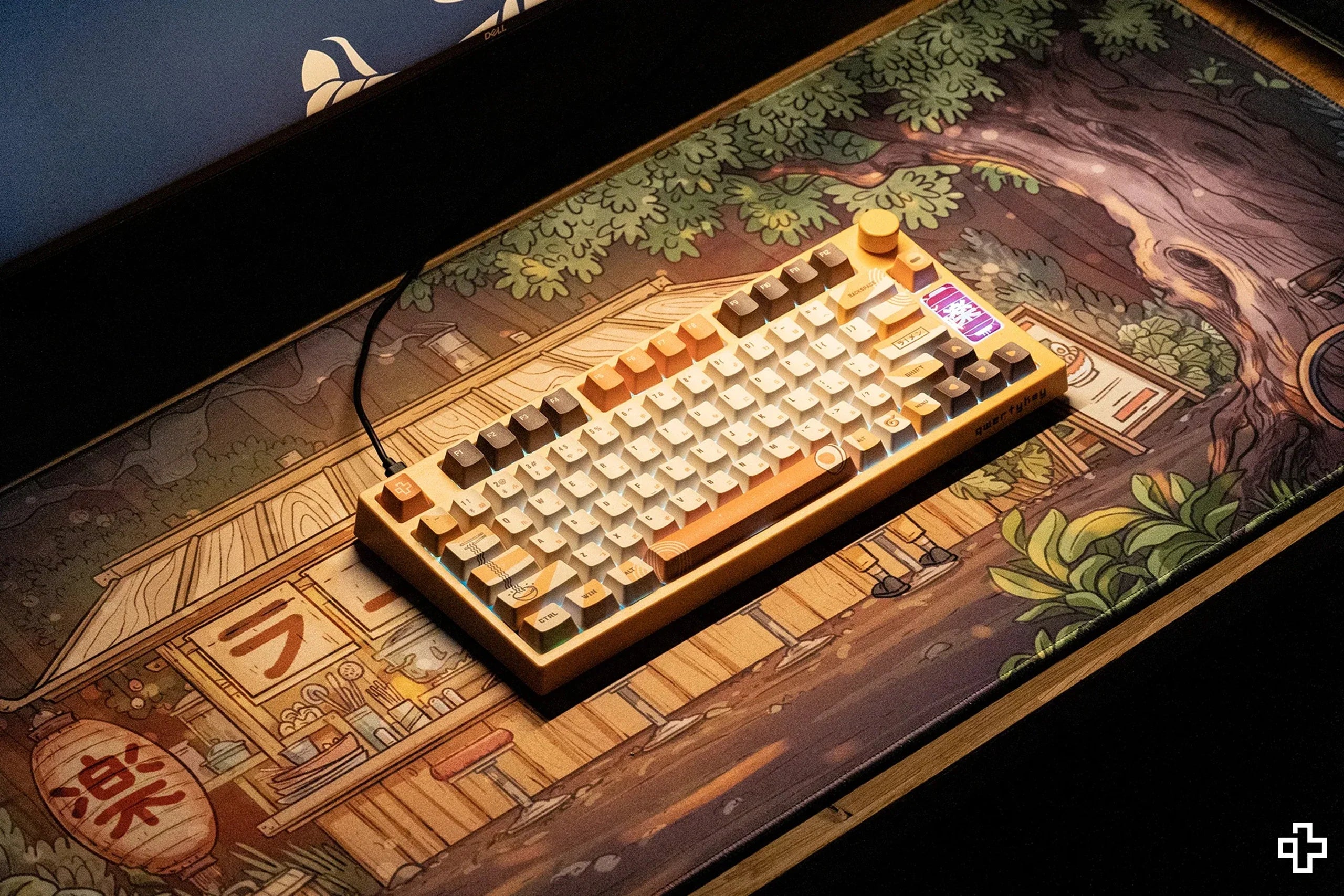 QwertyKey Ramen Deskmat 4mm Stitched Edges