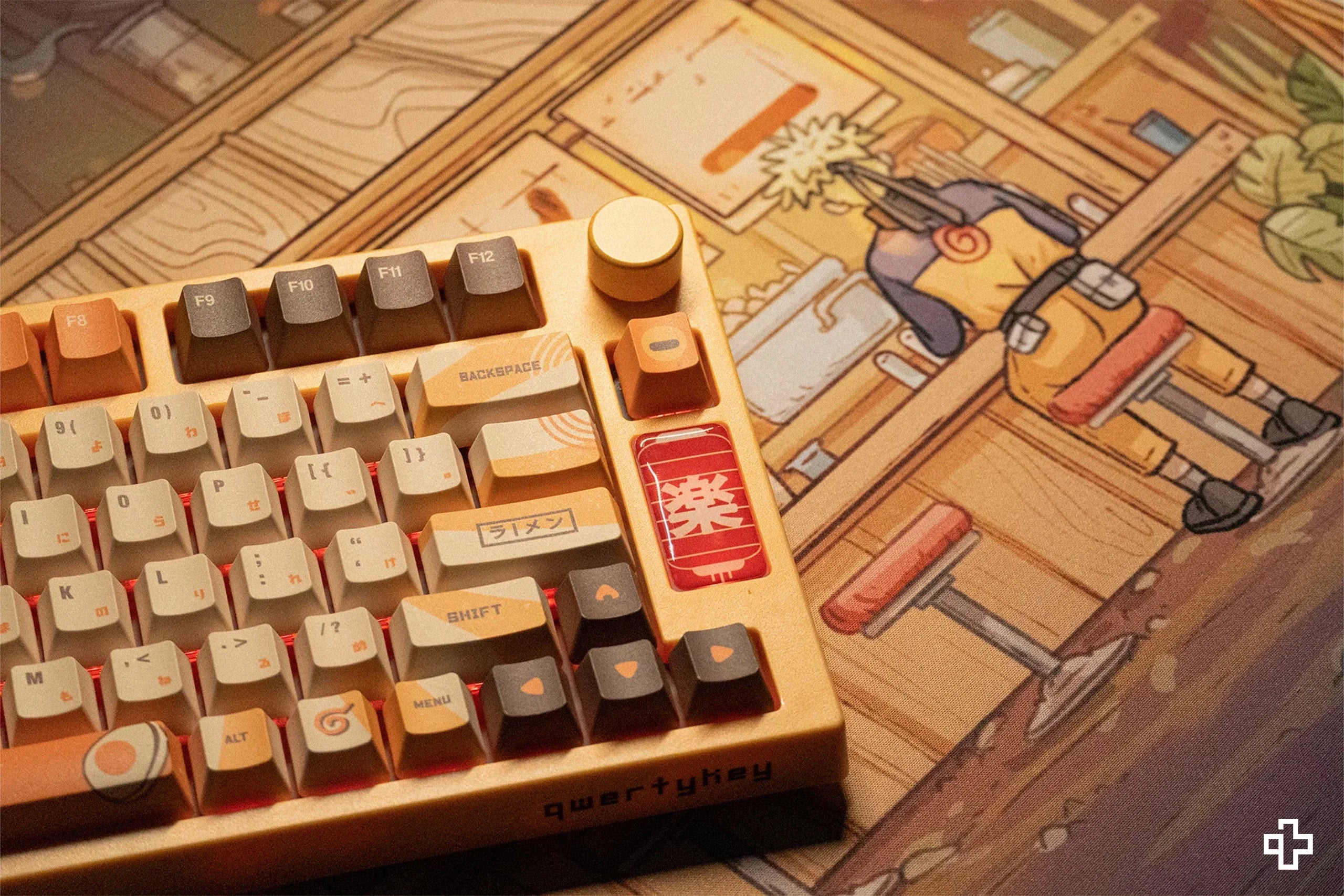 QwertyKey Ramen Deskmat 4mm Stitched Edges