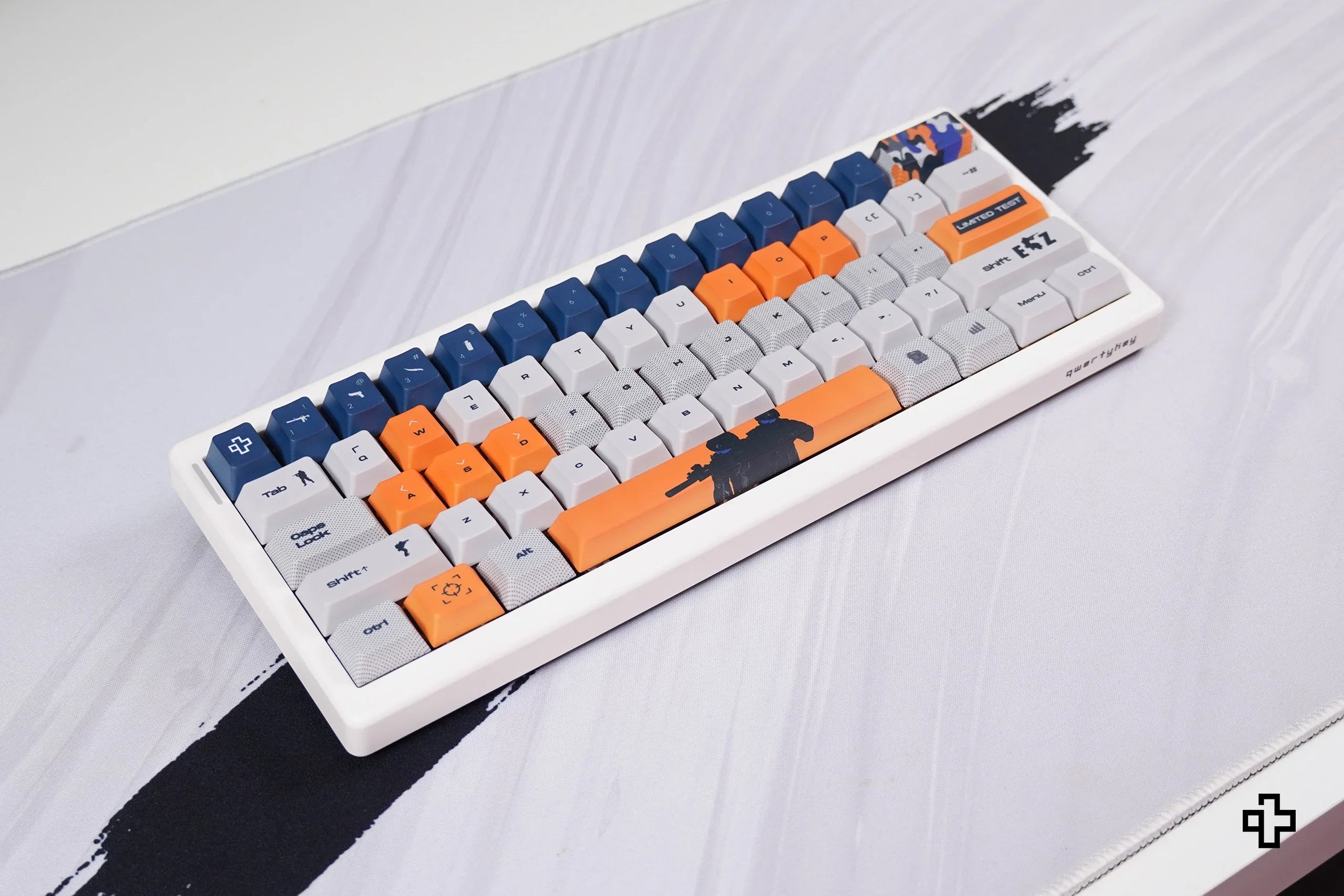 QwertyKey CS Dye Sub Cherry Profile Keycap Set