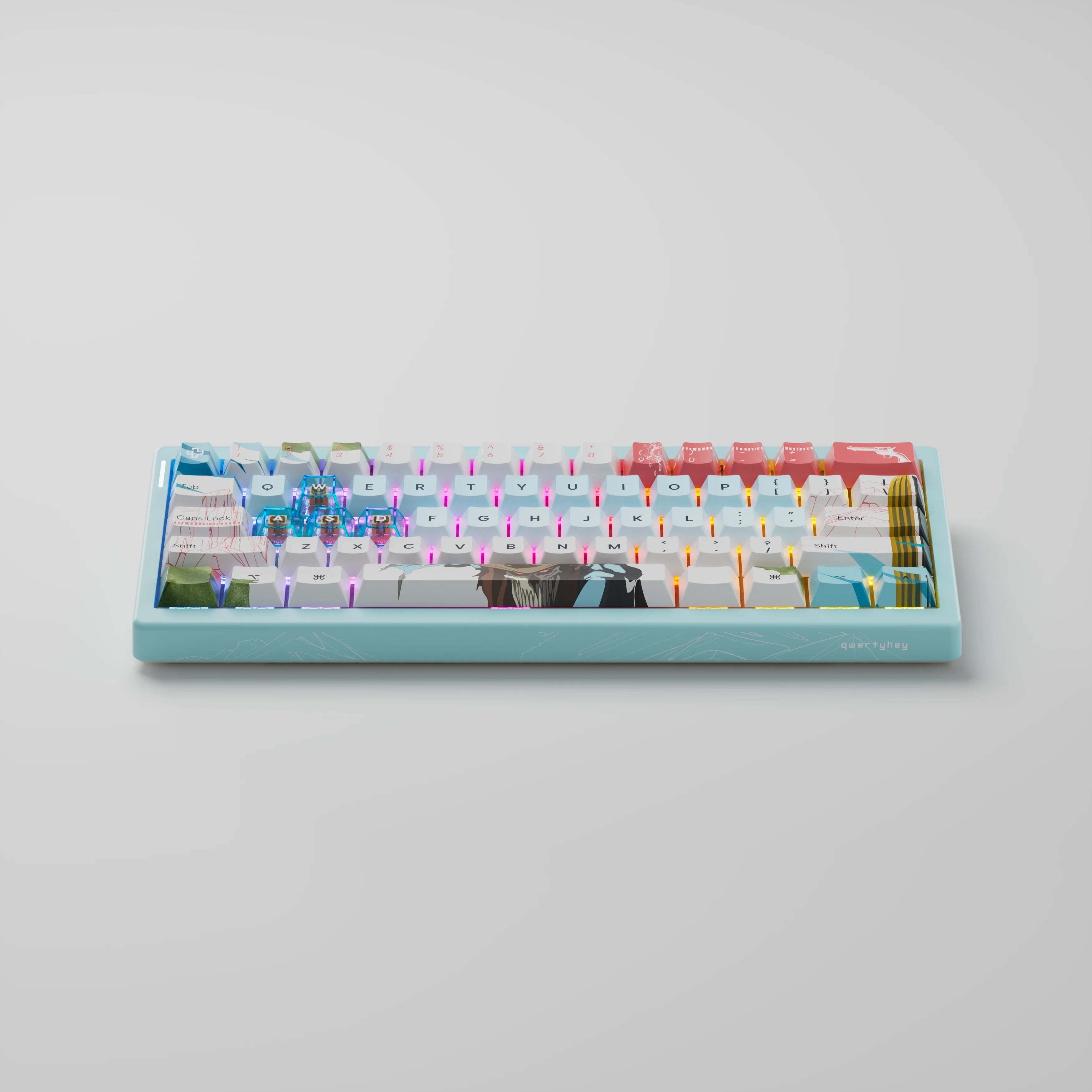 QwertyKey61 PRO Western Bluetooth Wireless Hotswap RGB Mechanical Gaming Keyboard