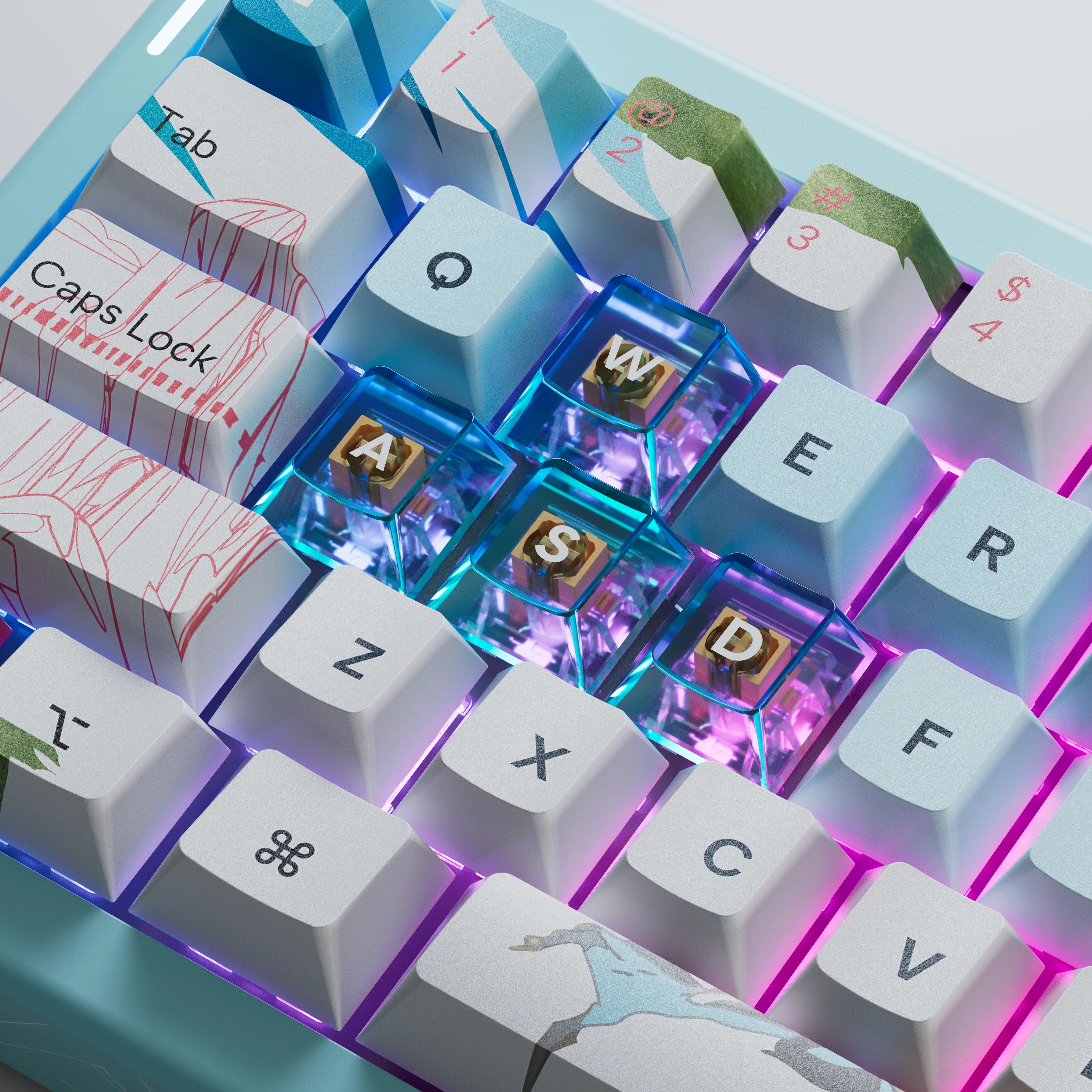 QwertyKey61 PRO Western Bluetooth Wireless Hotswap RGB Mechanical Gaming Keyboard