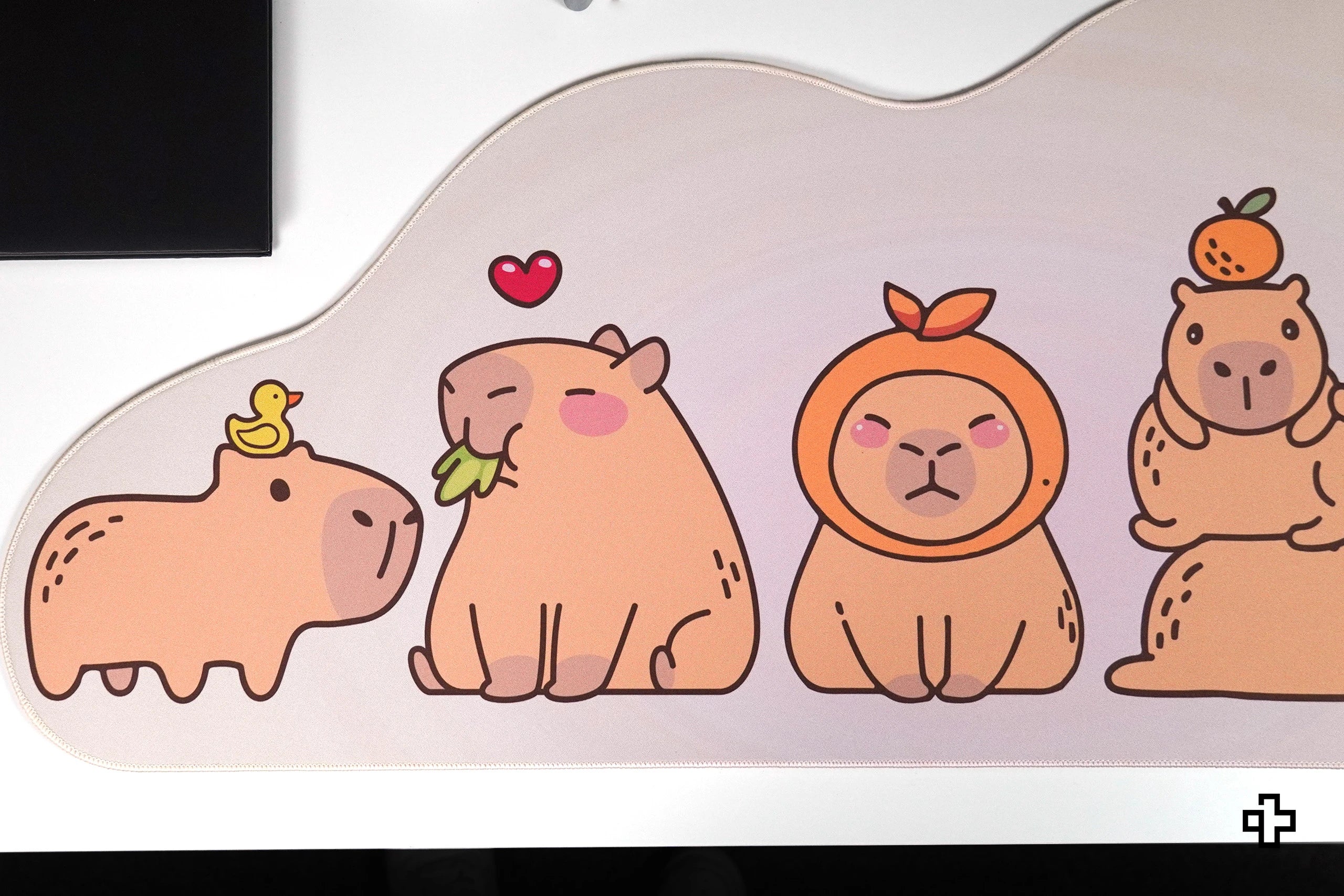 QwertyKey Capybara Deskmat 4mm Stitched Edges