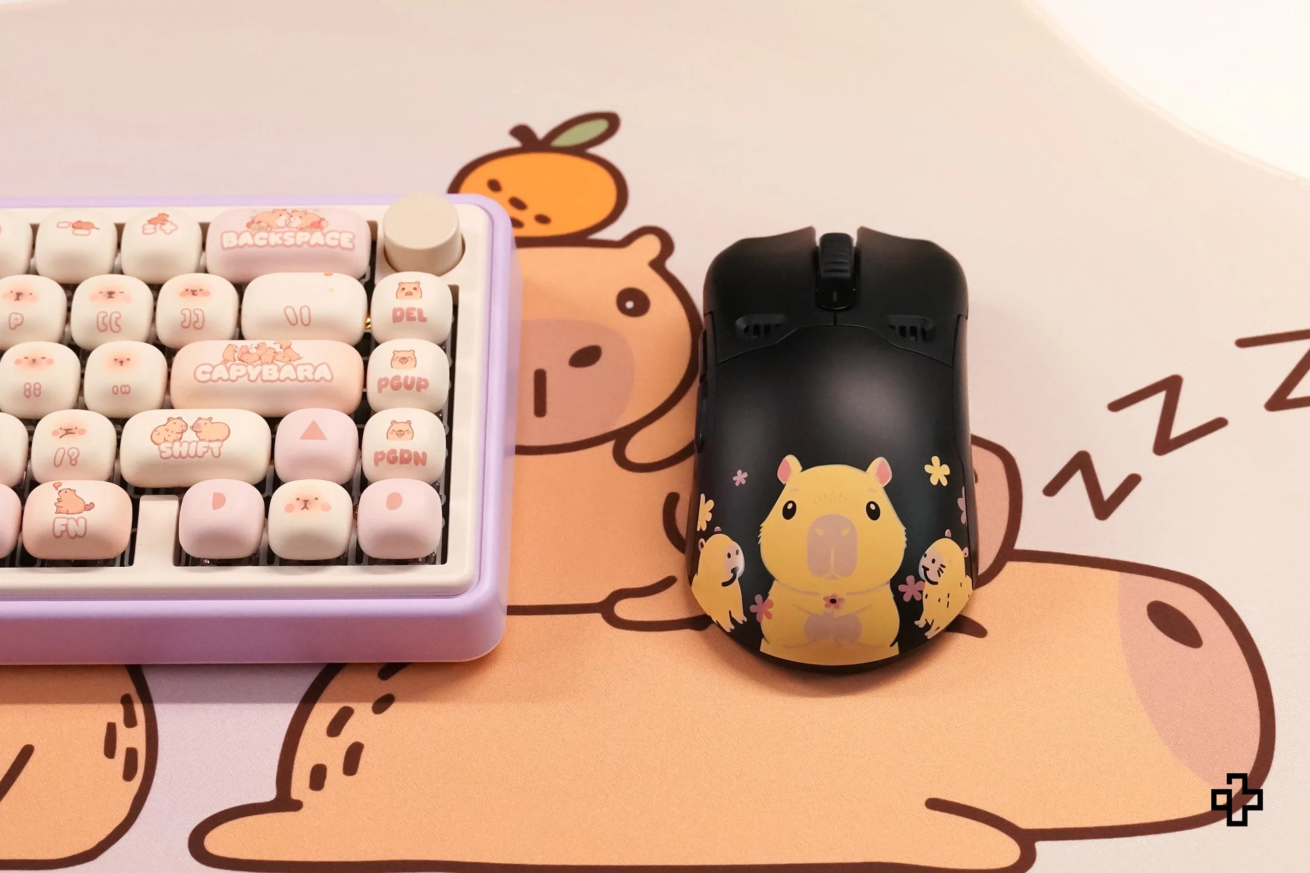 QKM1 Capybara Black Mouse Cover