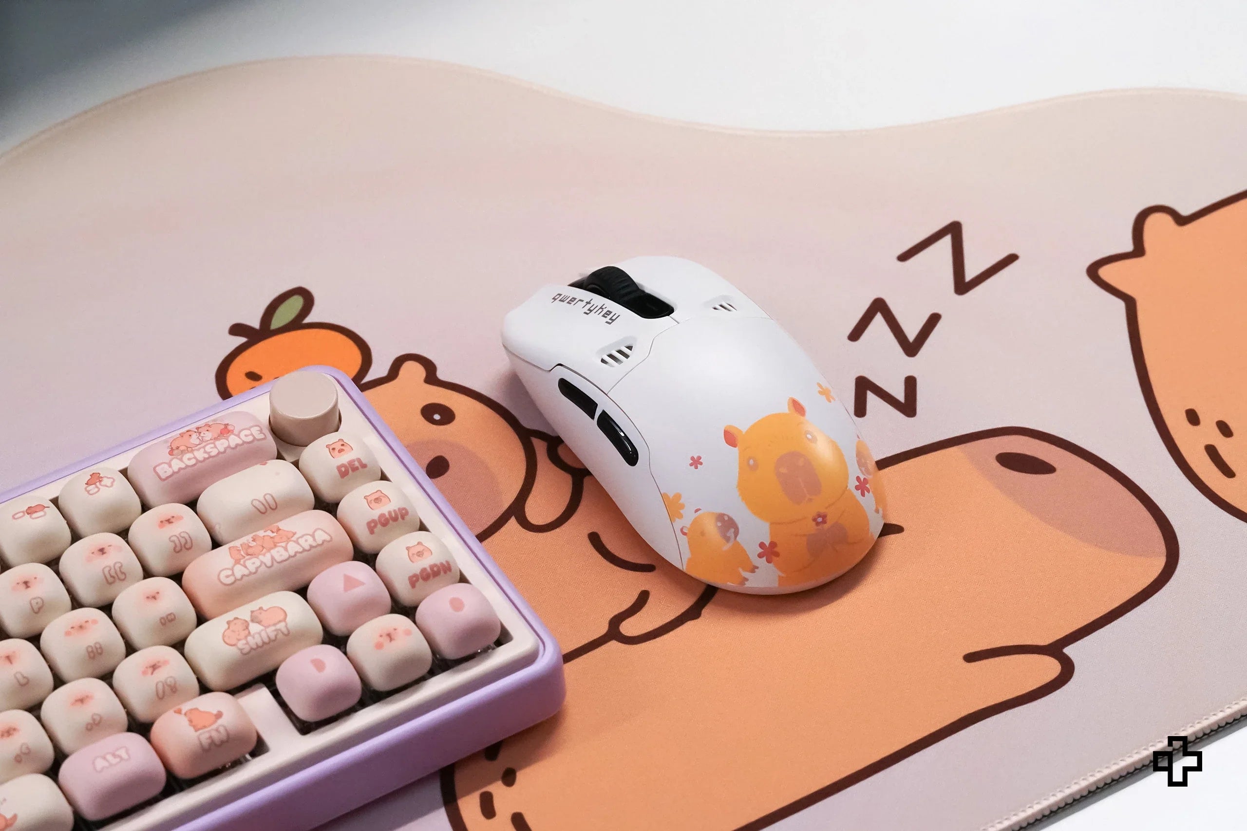 QKM1 Capybara White Mouse Cover