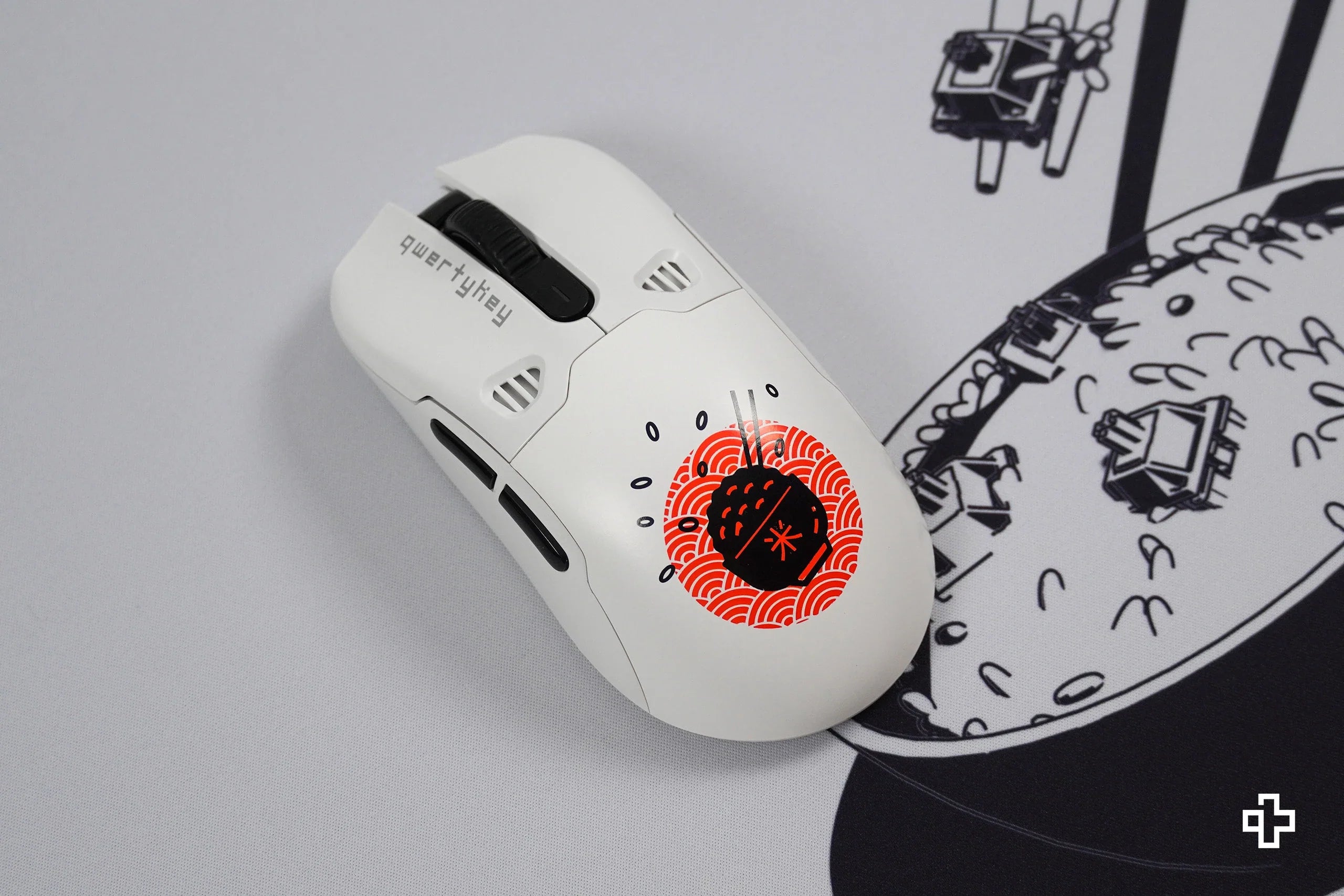 QKM1 Rice White Mouse Cover