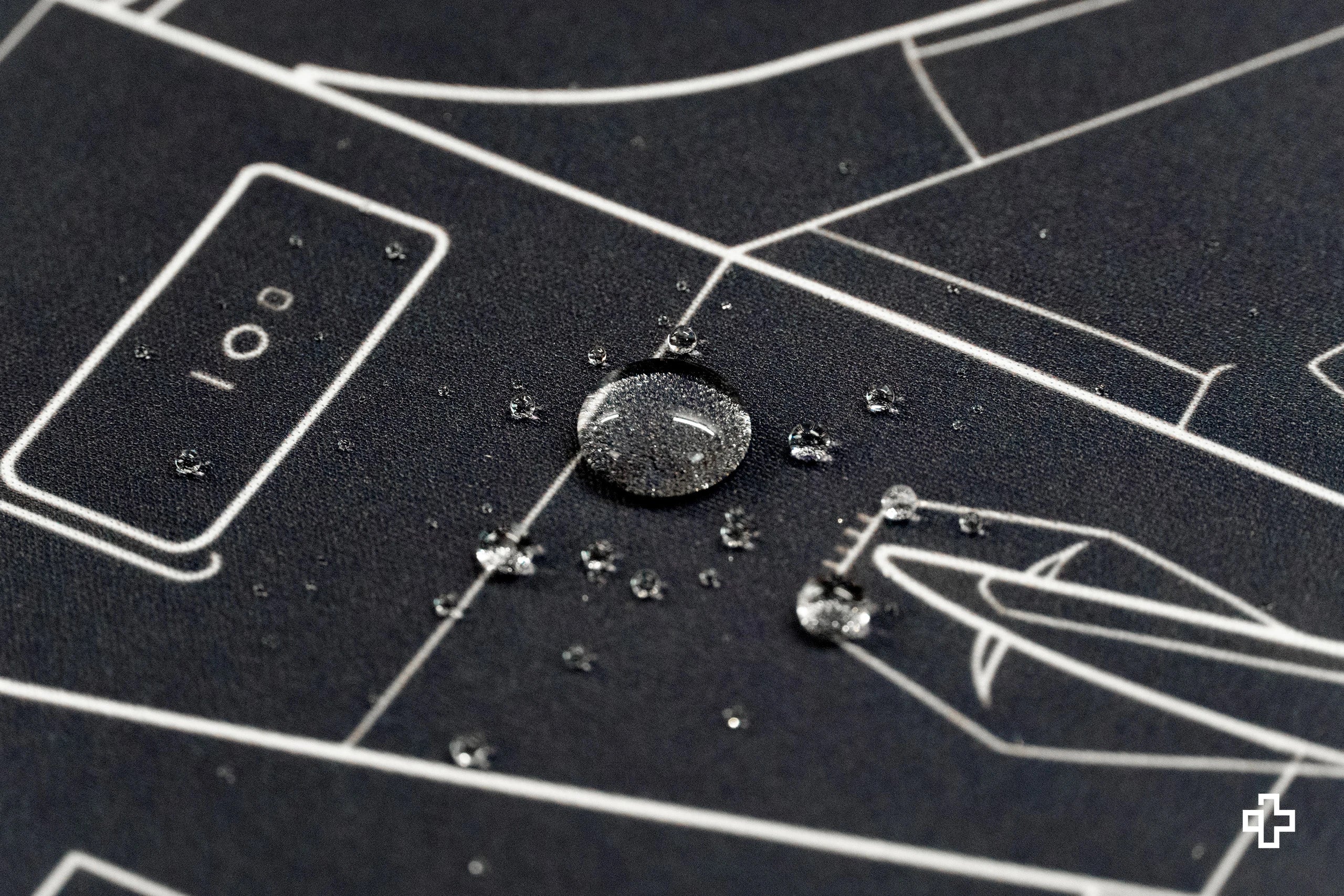 Deskmat Mousepad Plane Blueprint 4mm Stitched Edges