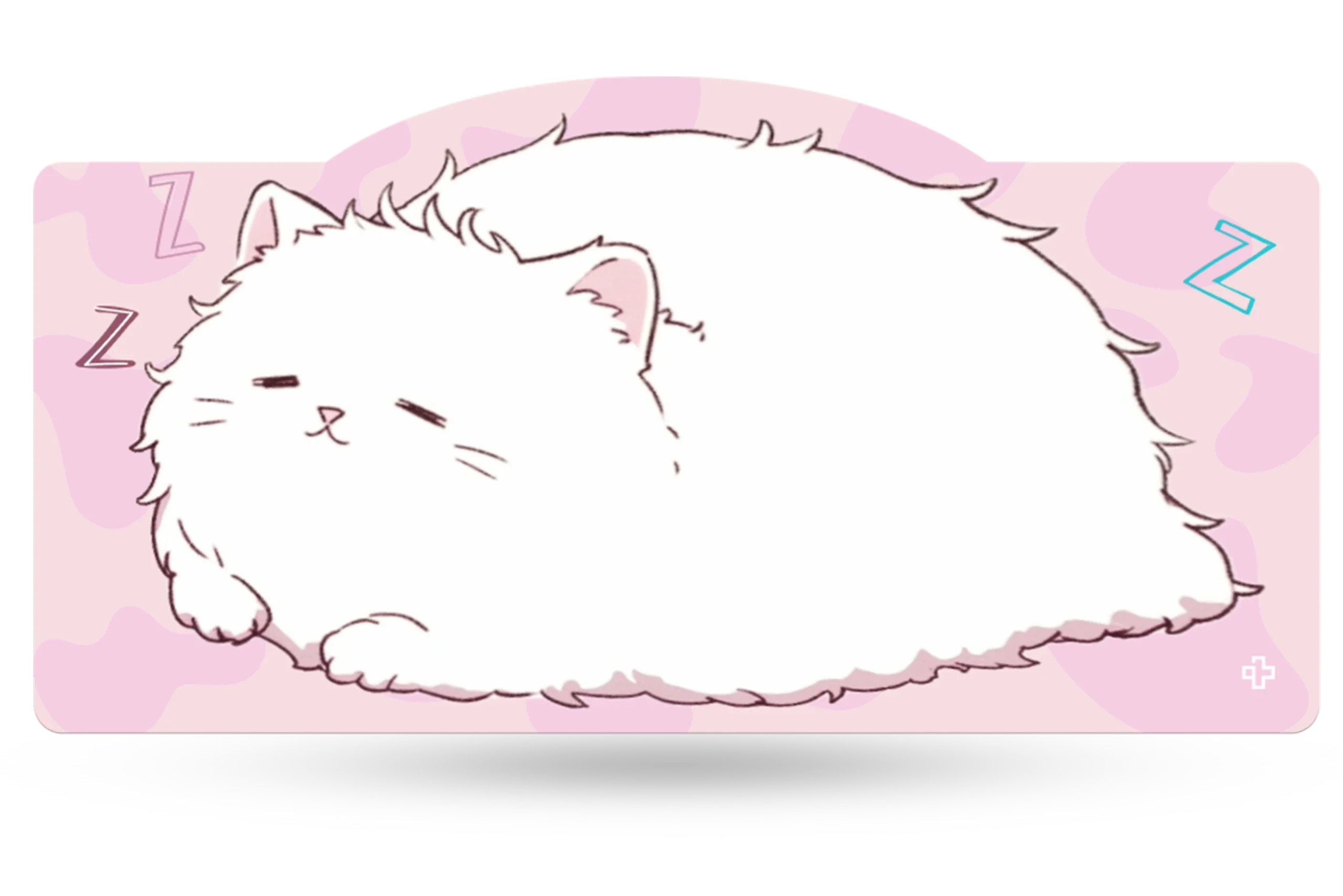 QwertyKey Bliss Cat Deskmat 4mm Stitched Edges