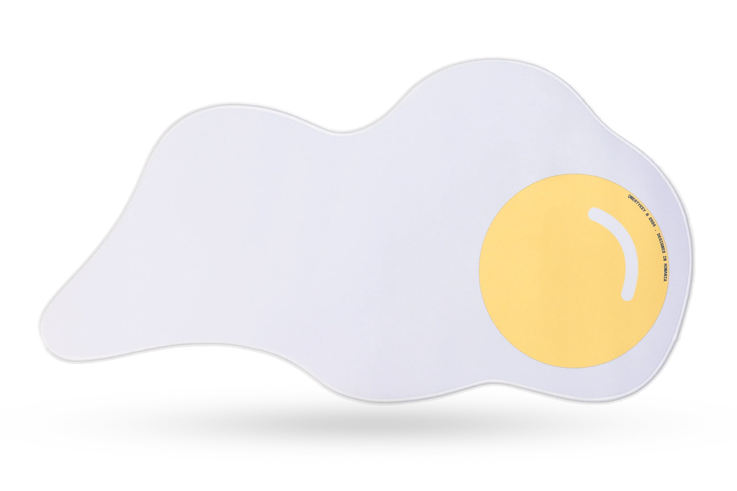 QwertyKey Egg Irregular Shape Deskmat 4mm Stitched Edges