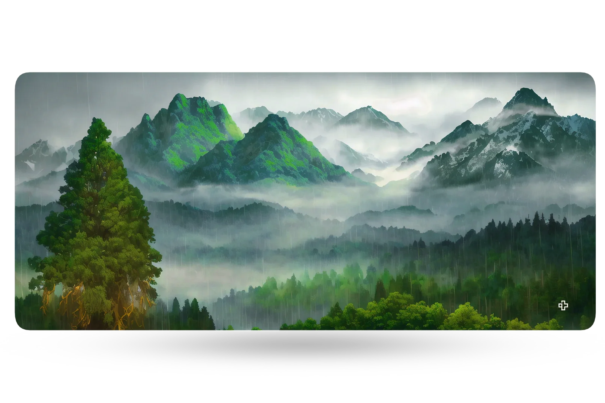 QwertyKey Forest Deskmat 4mm Stitched Edges