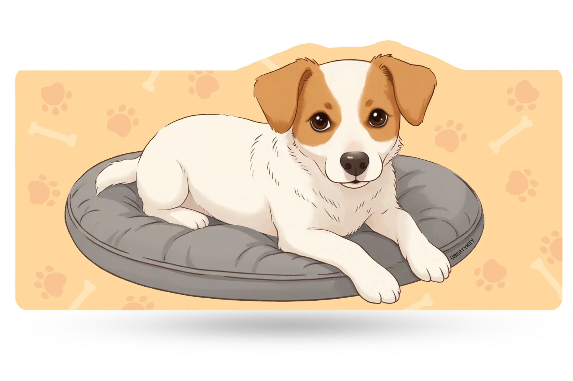 QwertyKey Dog Joy Deskmat 4mm Stitched Edges