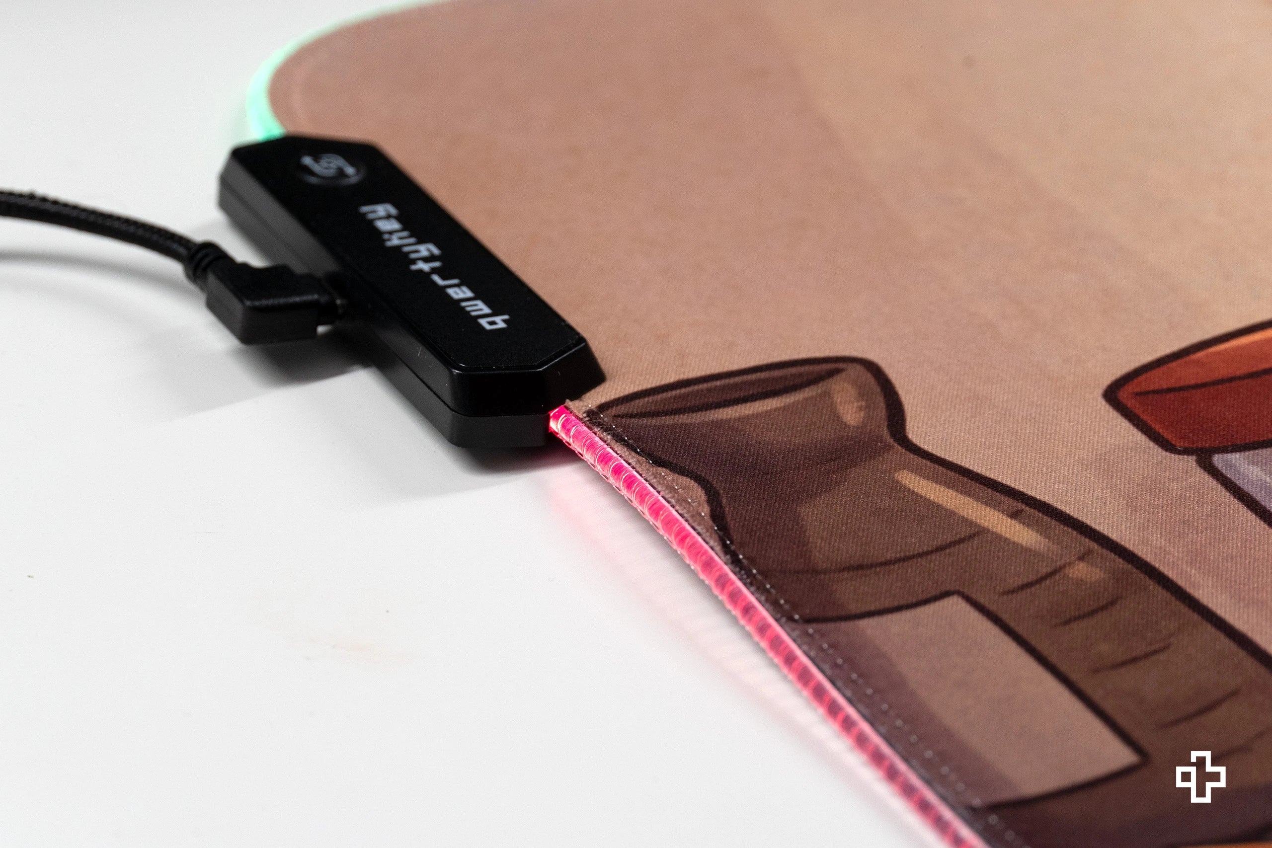 Deskmat Mousepad Lucky Neko Ramen RGB 4mm Stitched Edges