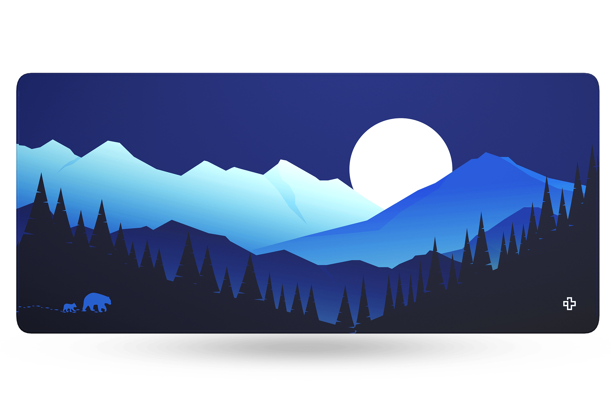 Deskmat Mousepad QwertyKey Carpathian 4mm stitched edges - QwertyKey