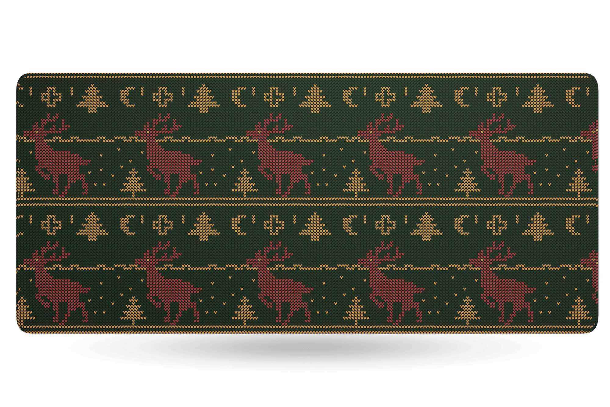 Deskmat Mousepad QwertyKey Christmas – 4mm – stitched edges - QwertyKey