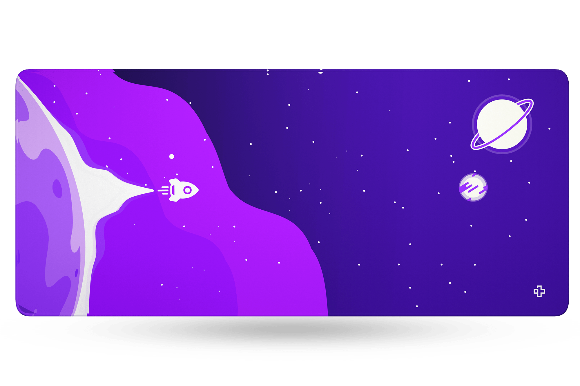 Deskmat Mousepad QwertyKey LiftOff 4mm stitched edges - QwertyKey