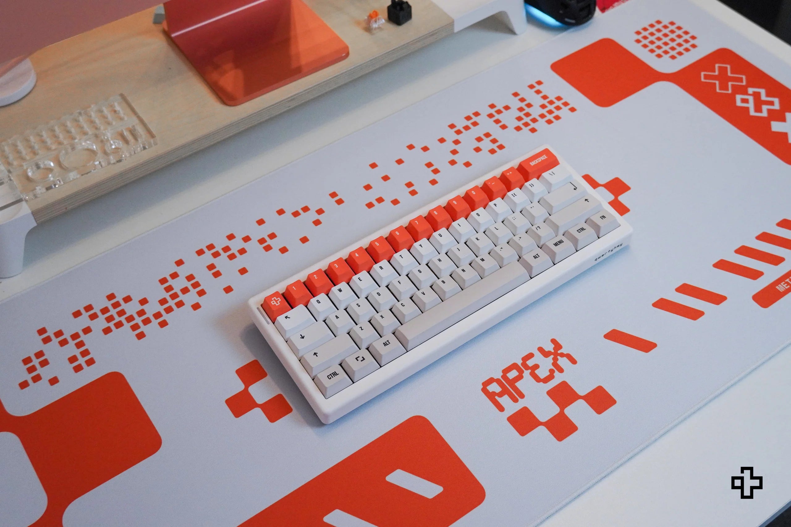 QwertyKey Apex Deskmat 4mm Stitched Edges