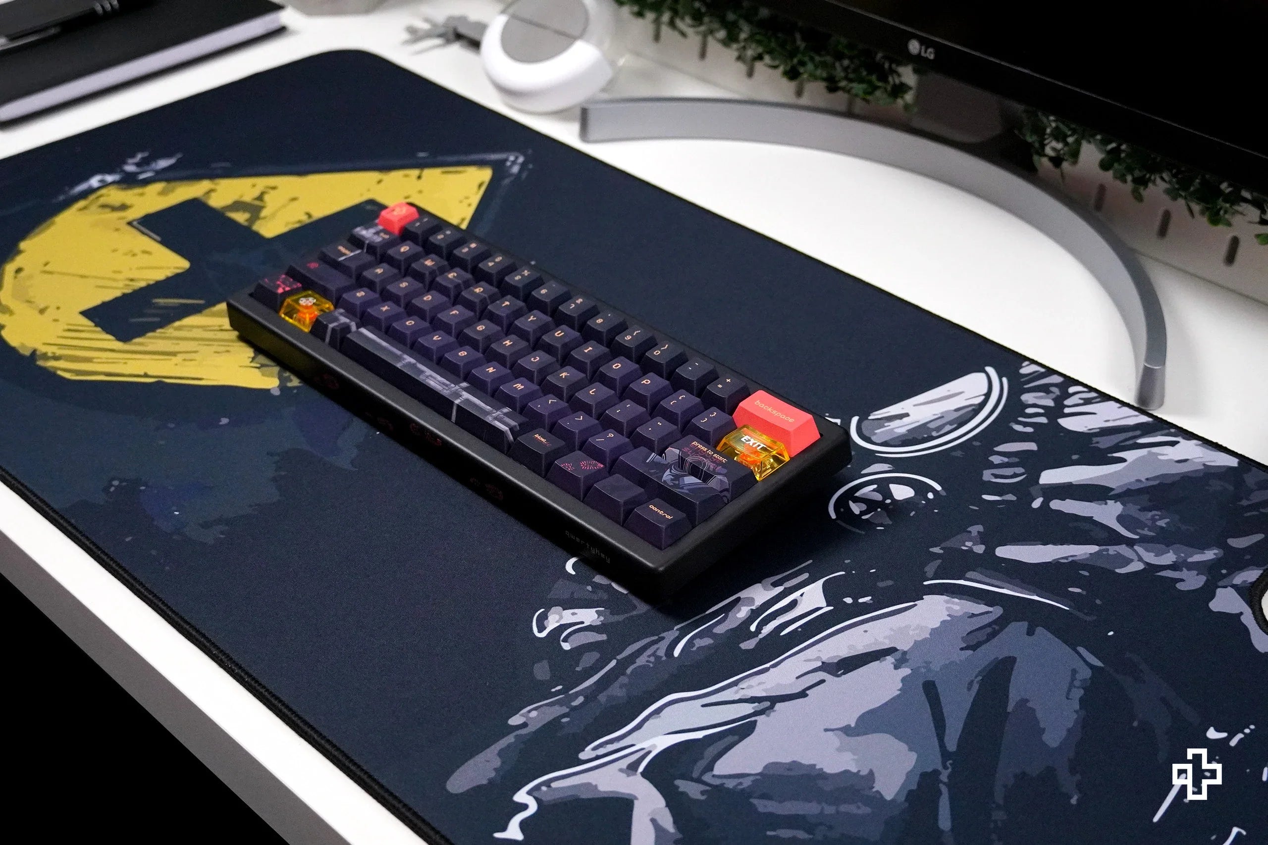 QwertyKey Fallout Deskmat 4mm Stitched Edges