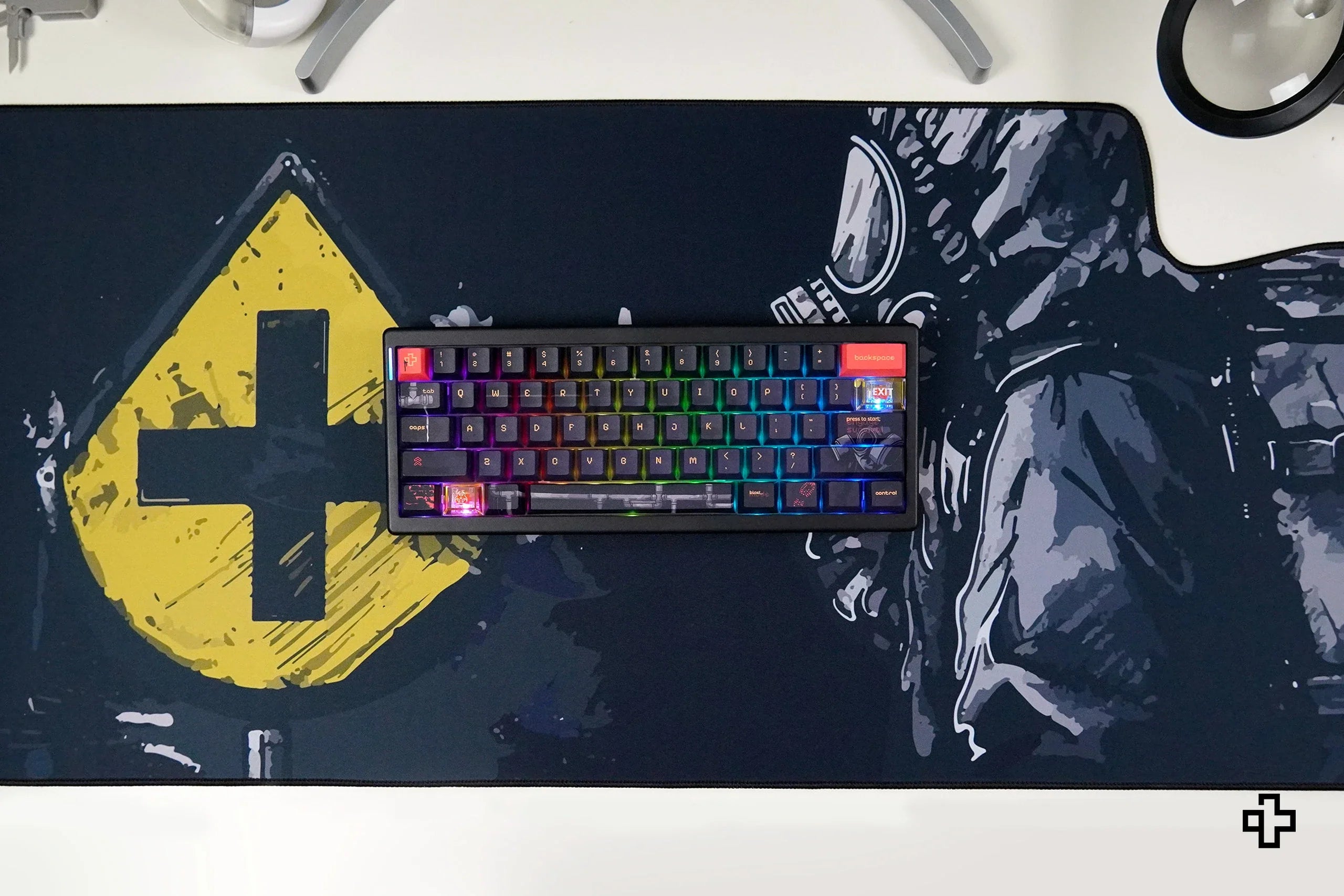 QwertyKey Fallout Deskmat 4mm Stitched Edges