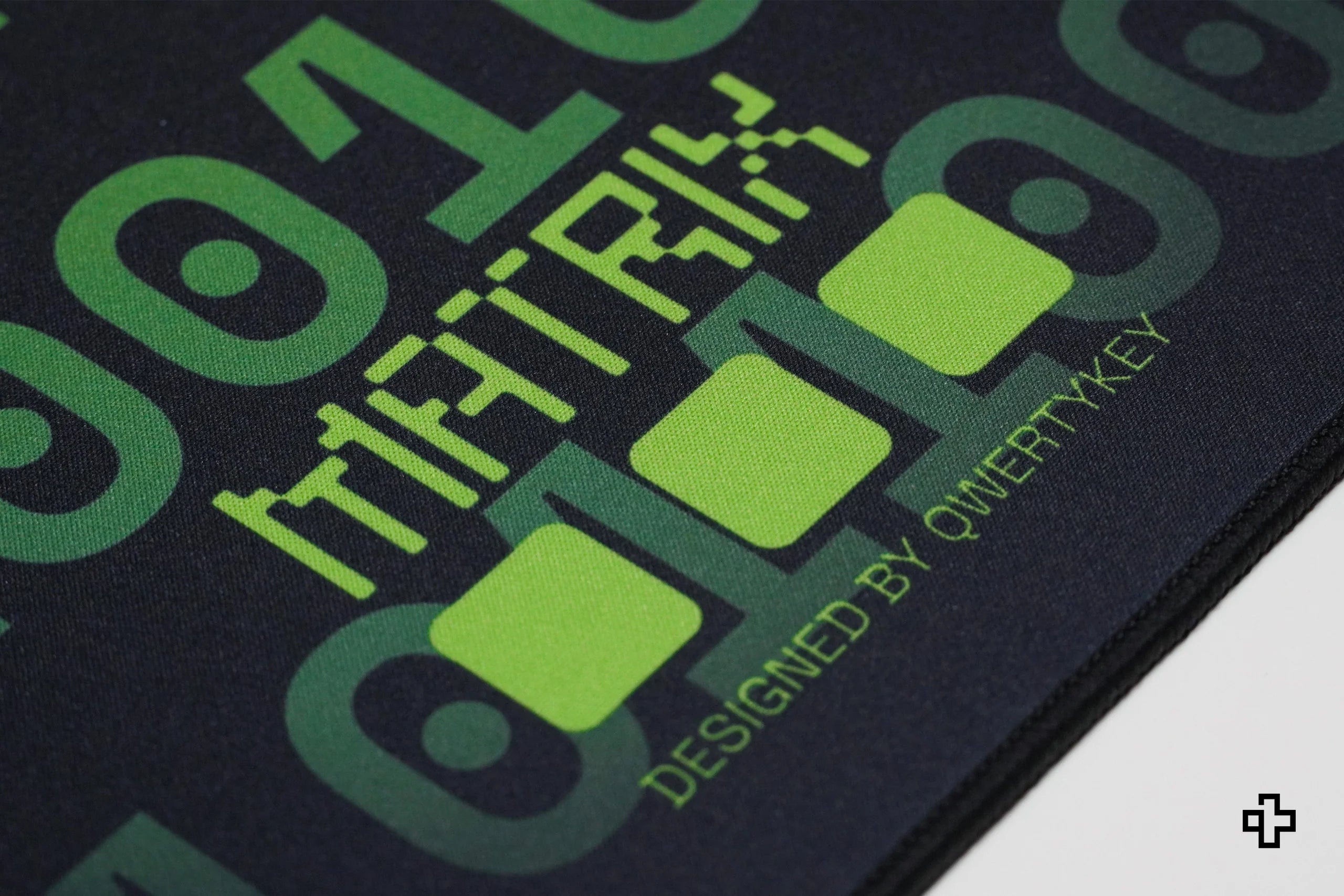 QwertyKey Matrix Deskmat 4mm Stitched Edges