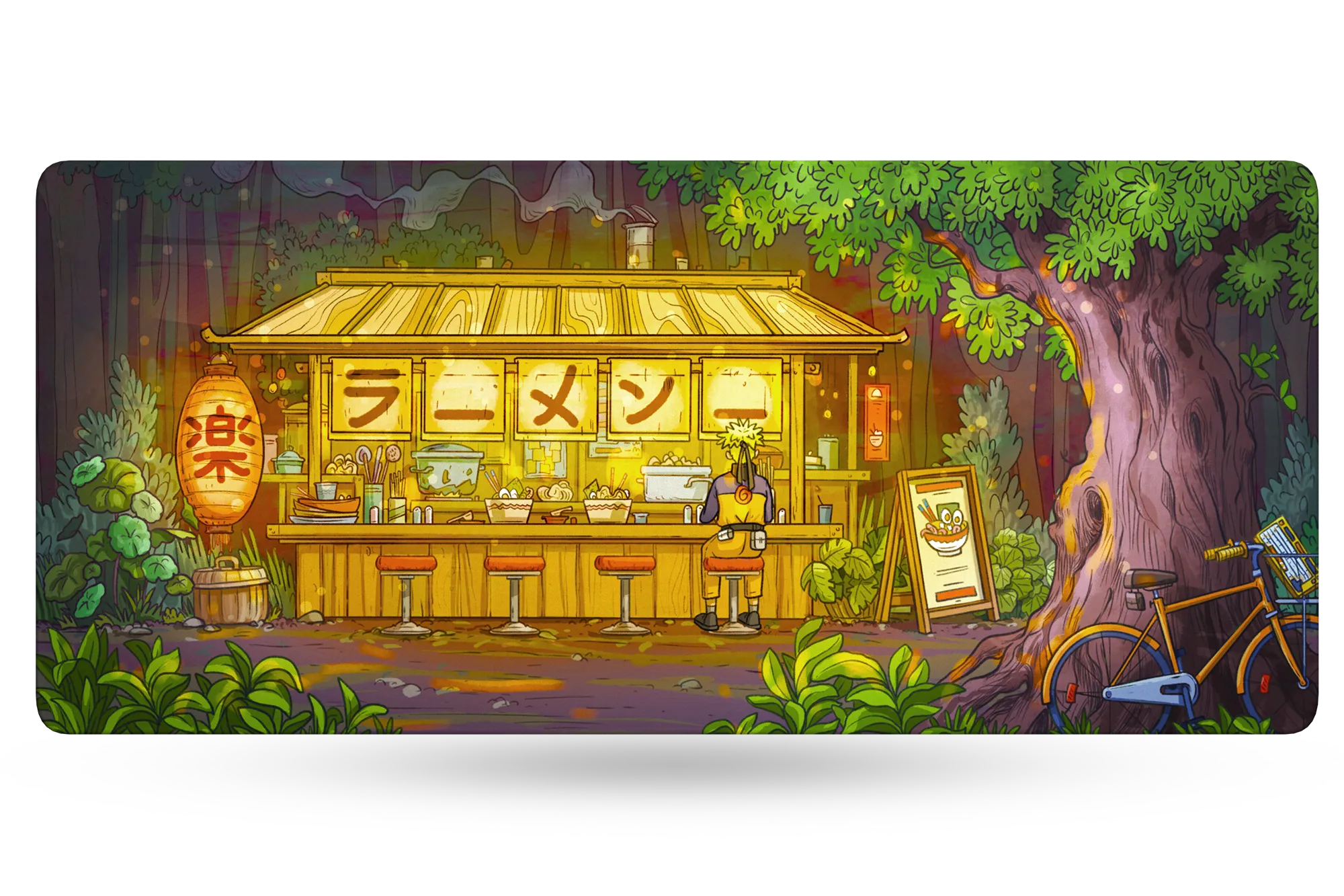 QwertyKey Ramen Deskmat 4mm Stitched Edges