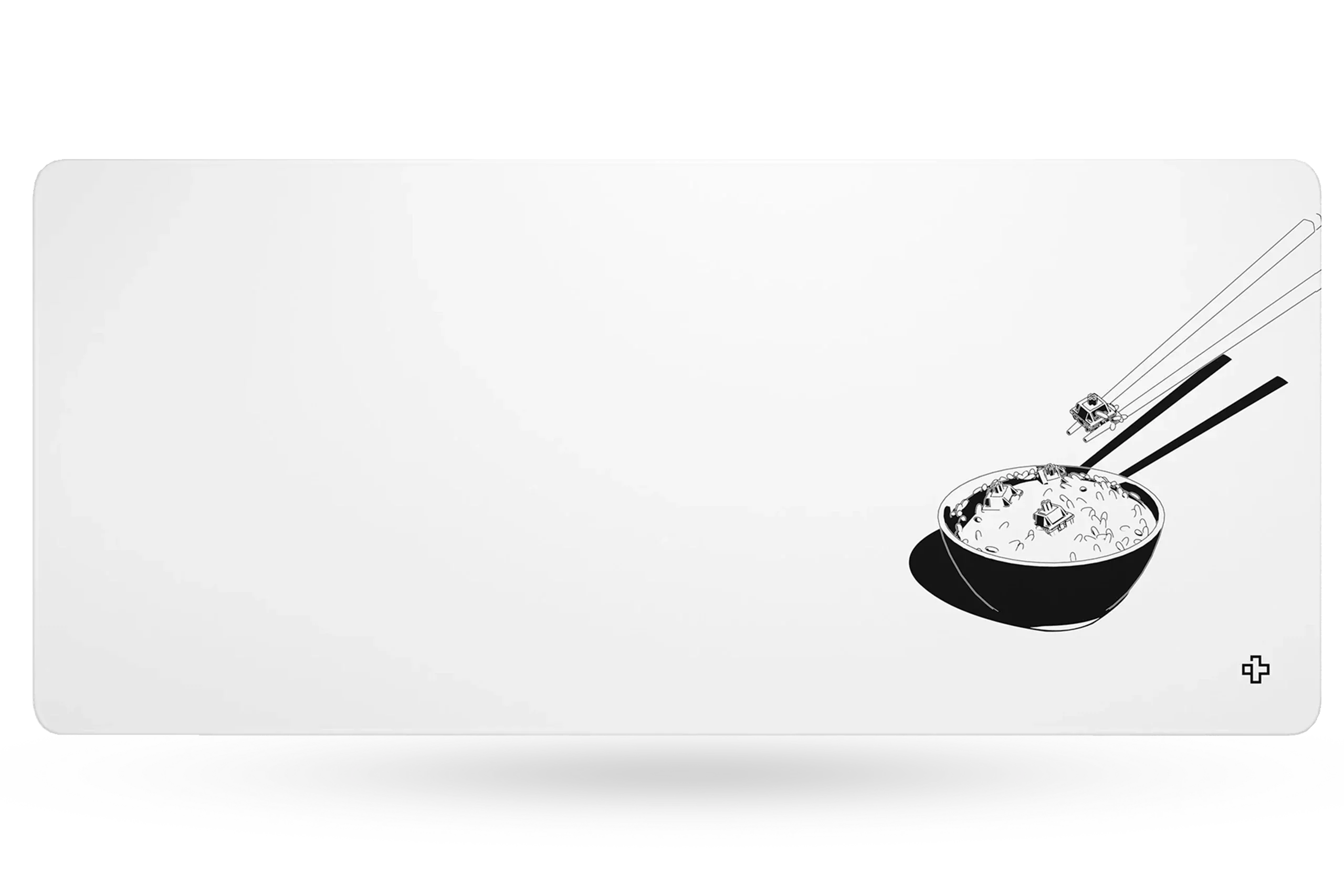 QwertyKey Rice Deskmat 4mm Stitched Edges