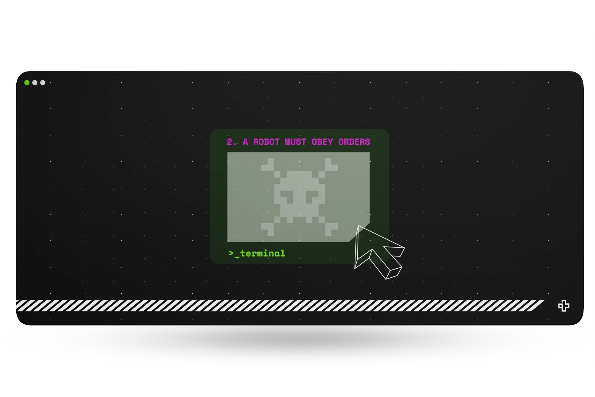 QwertyKey Terminal Deskmat 4mm Stitched Edges