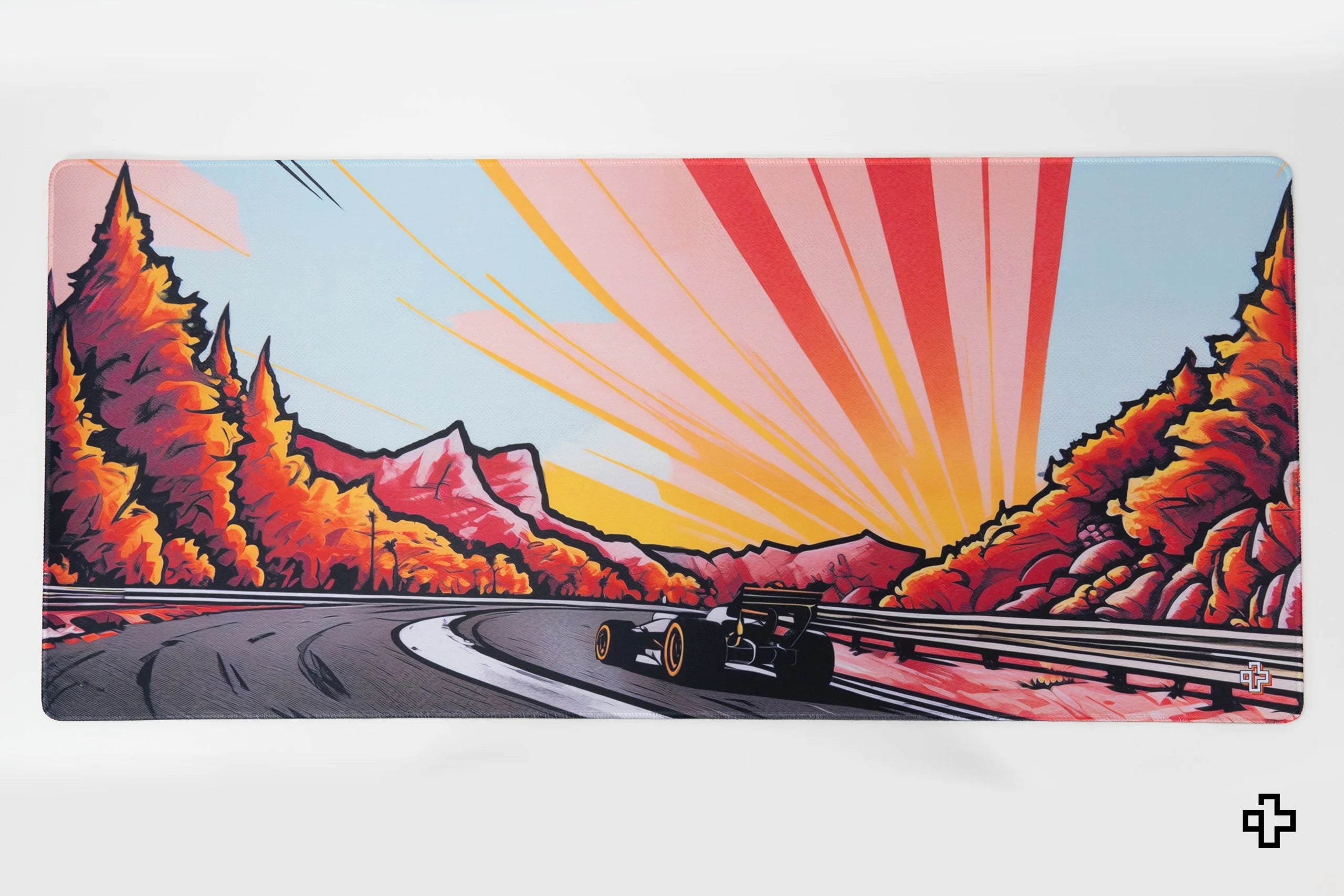 QwertyKey Formula Sunset Deskmat 4mm Stitched Edges