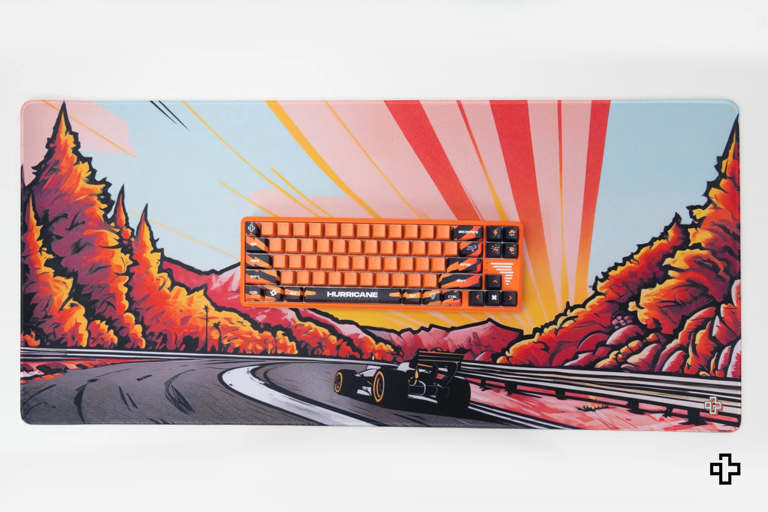 QwertyKey Formula Sunset Deskmat 4mm Stitched Edges
