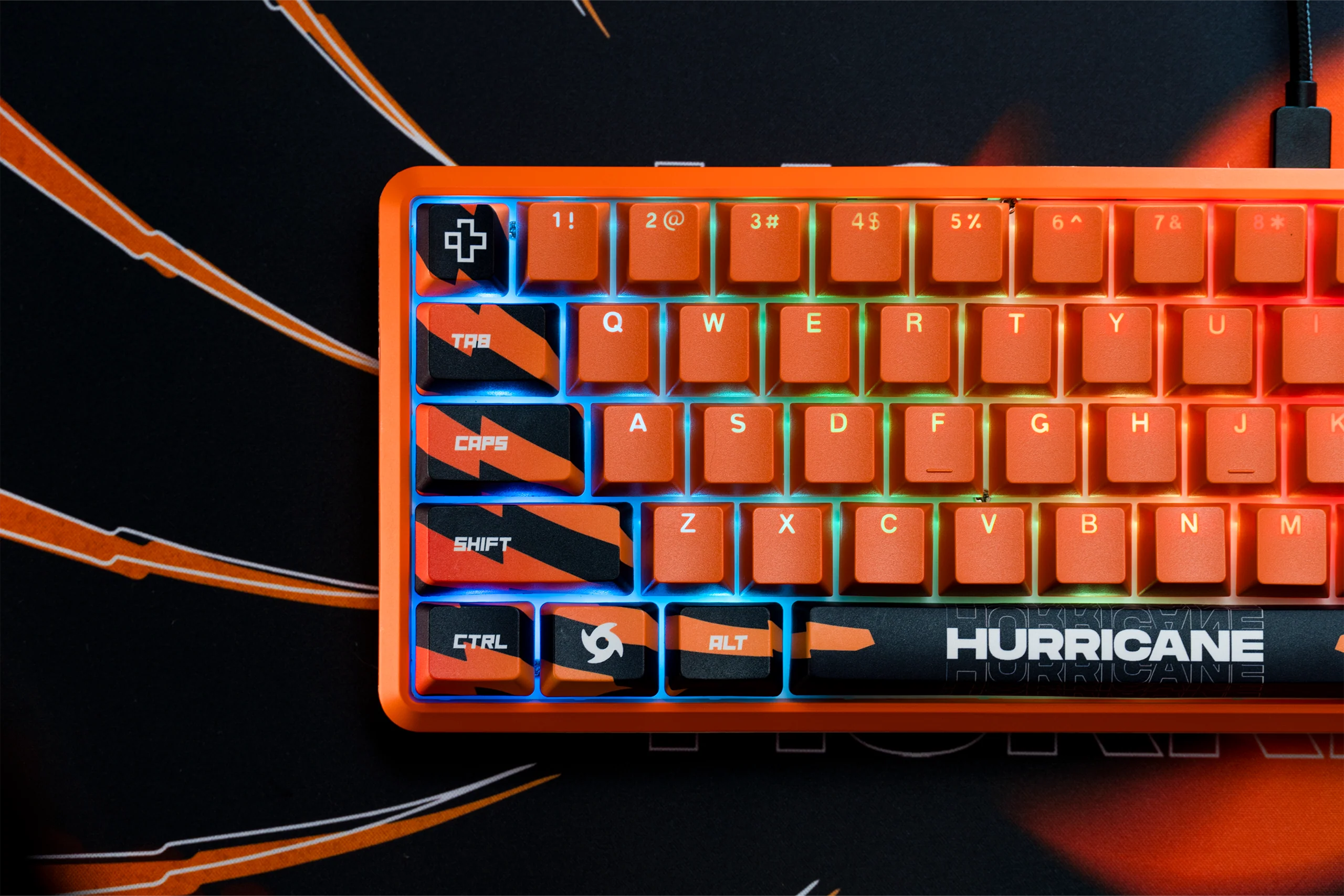 QwertyKey Hurricane Deskmat 4mm Stitched Edges