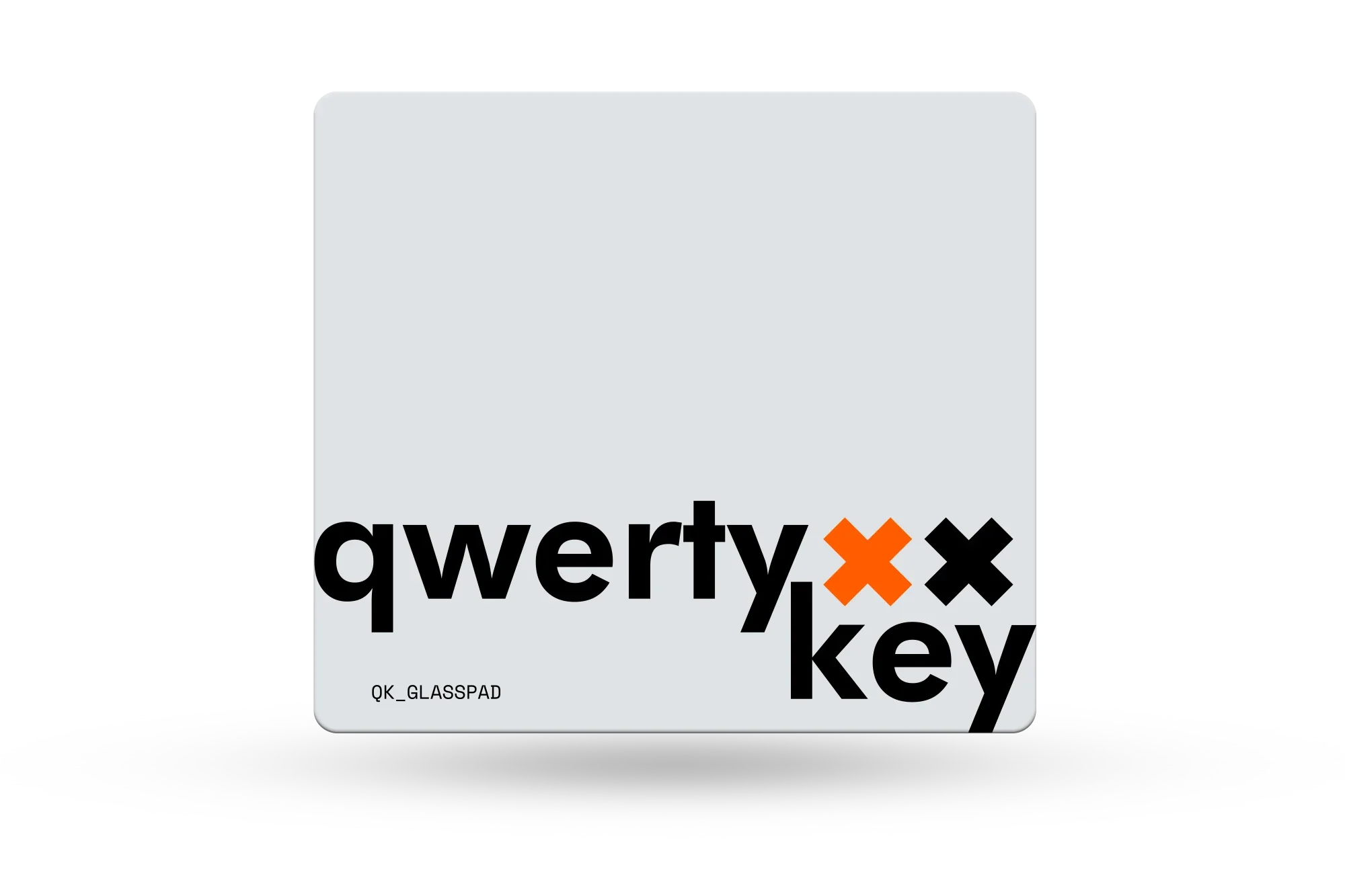 QwertyKey Esports Glass White 3.2mm Anti-Slip TPU Gaming Mousepad