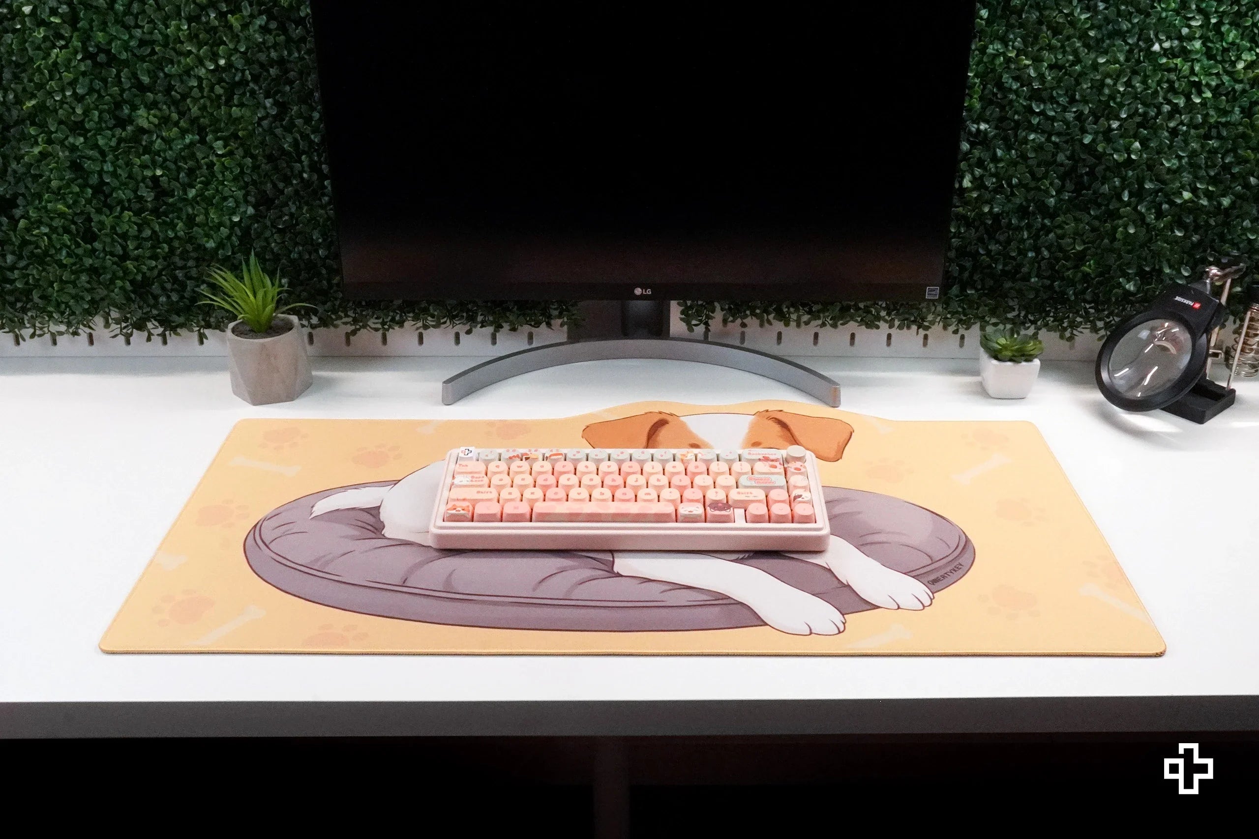 QwertyKey Dog Joy Deskmat 4mm Stitched Edges