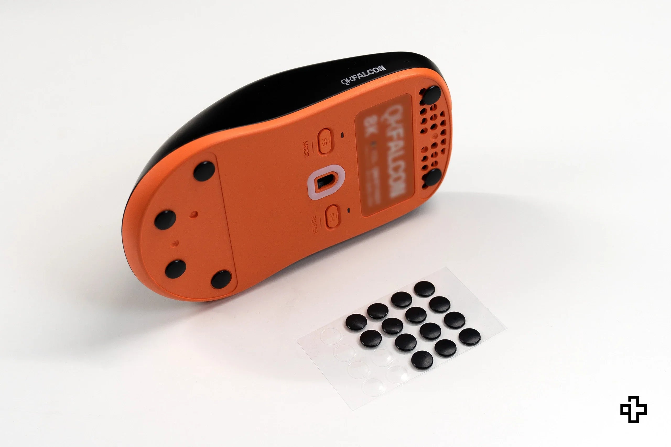 QwertyKey Glass Mouse Skates 40 Dots | PTFE + UPE