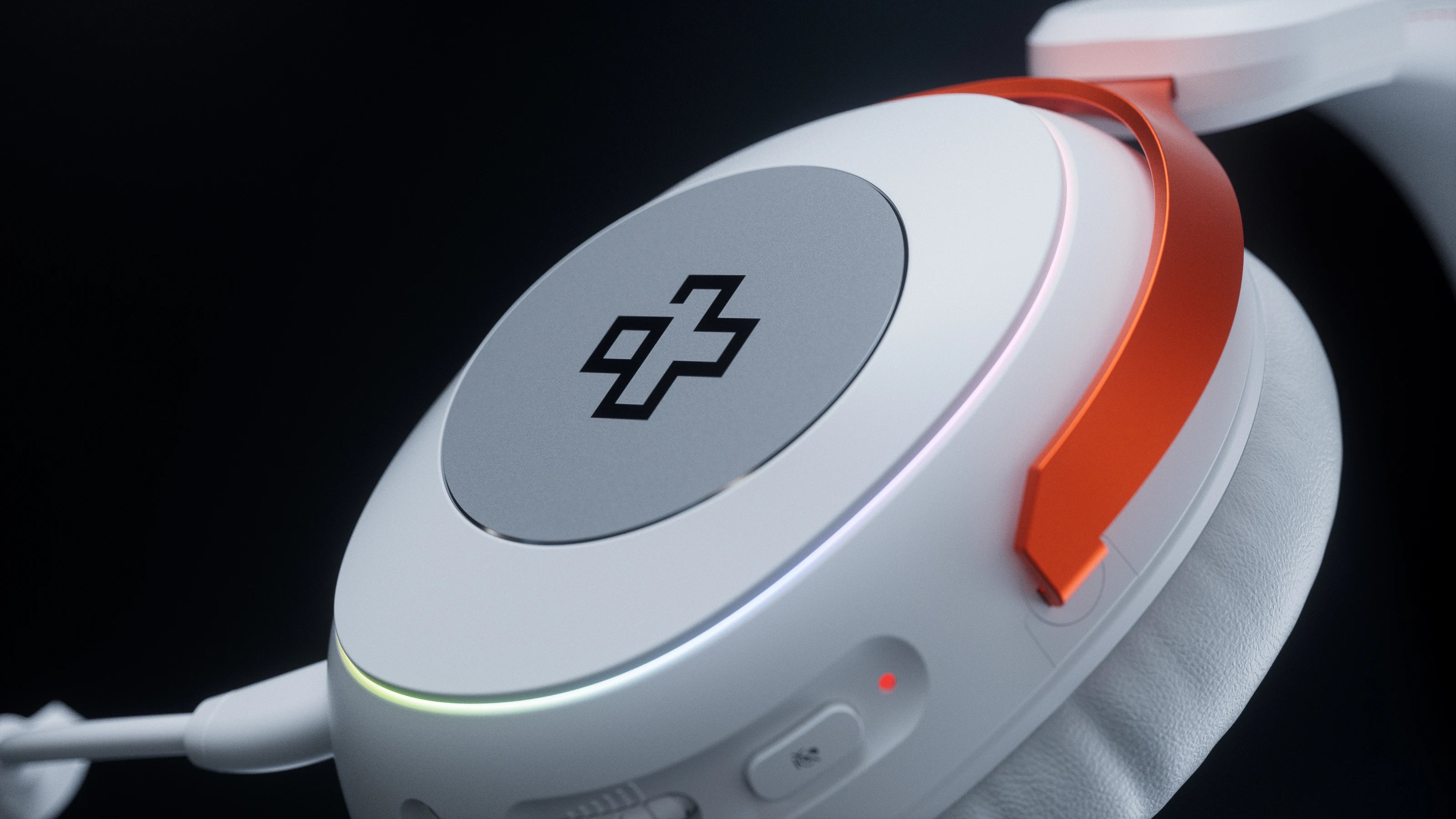 QwertyKey Pulse White, Trio Mode, RGB, Software, Microphone with AI Noise Canceling Wireless Gaming Headset