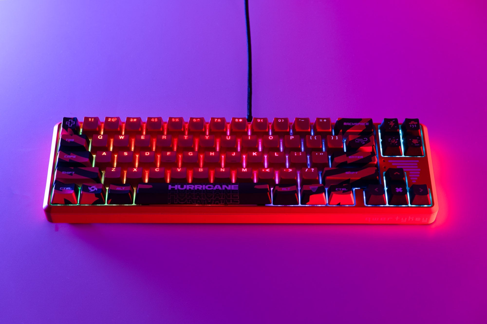 QwertyKey65 Hurricane Hotswap RGB Mechanical Gaming Keyboard - QwertyKey