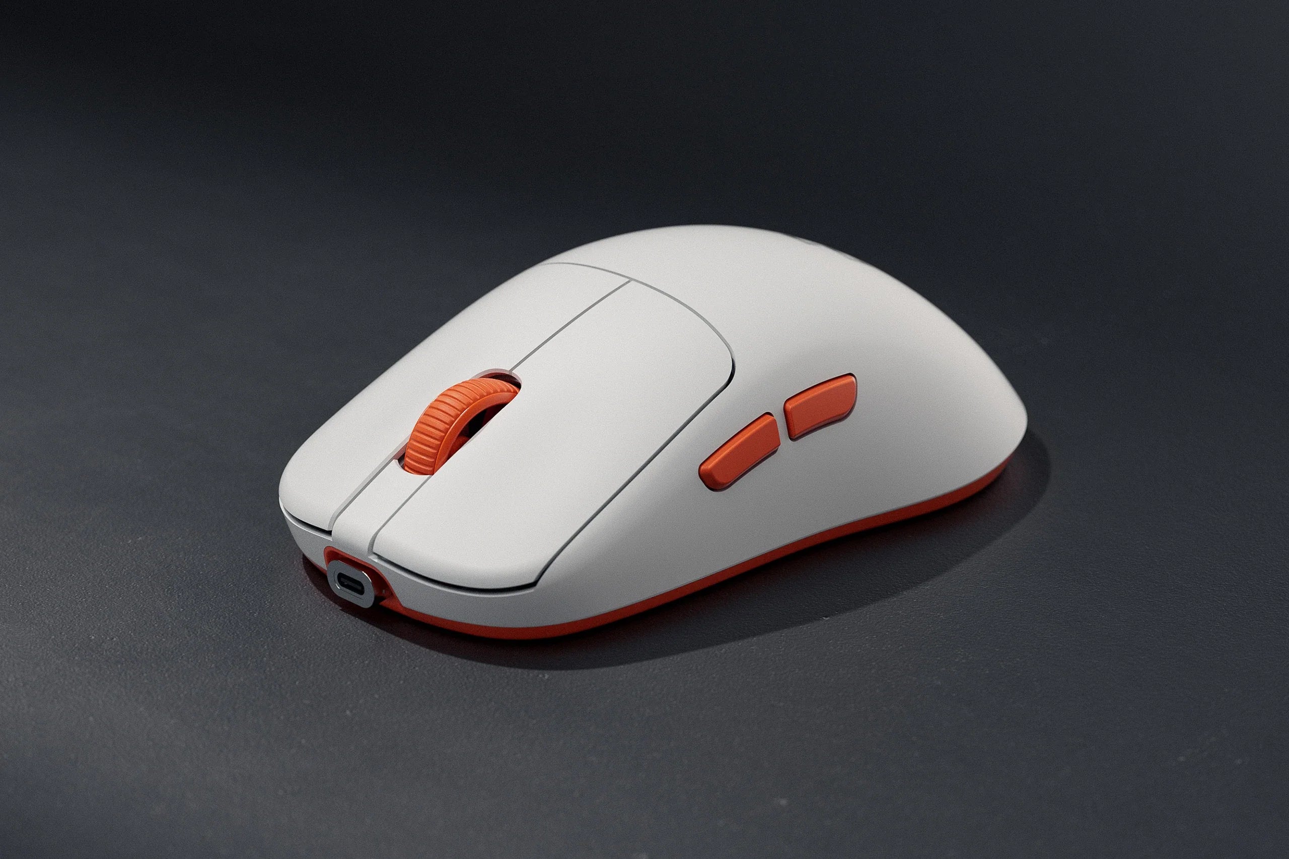 QwertyKey Falcon White 8K, 30.000 DPI, Bluetooth Wireless Trio Mode, Pixart 3950 Gaming Mouse