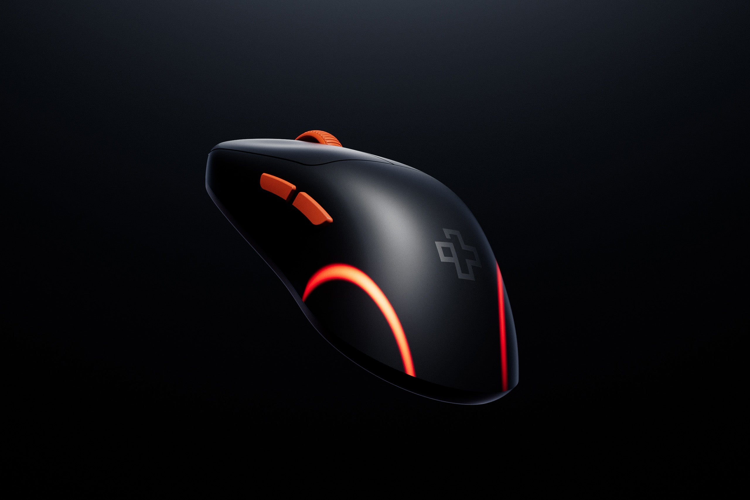 QwertyKey Falcon Black 8K, 30.000 DPI, Bluetooth Wireless Trio Mode, Pixart 3950 Gaming Mouse