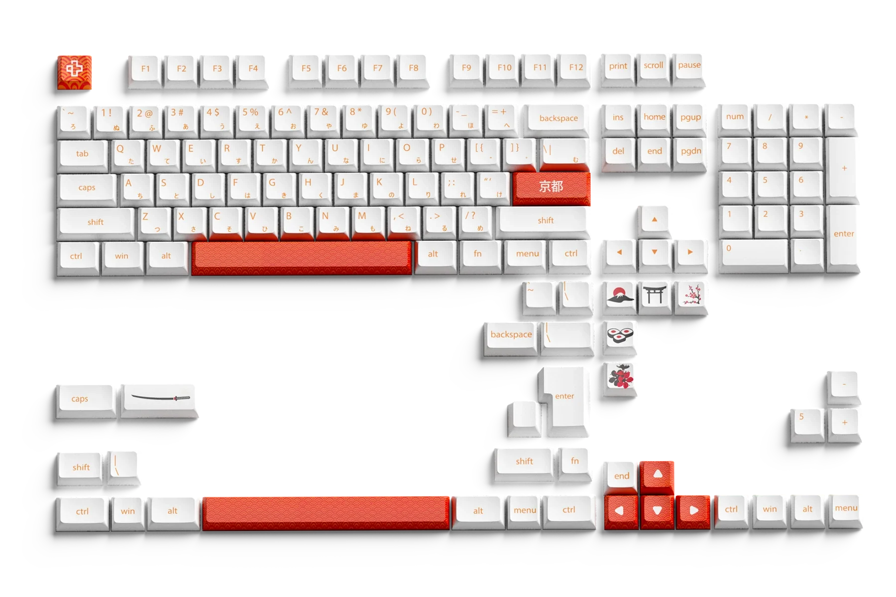 QwertyKey Kyoto XDA Profile PBT Keycap Set