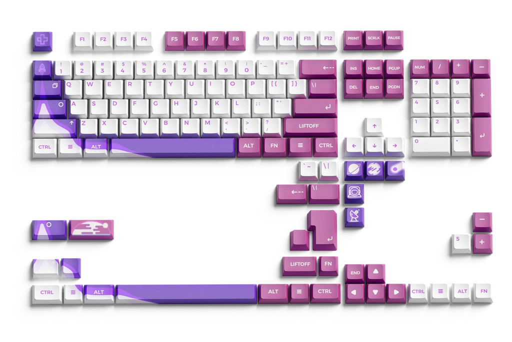 QwertyKey LiftOff XDA Profile PBT Keycap Set