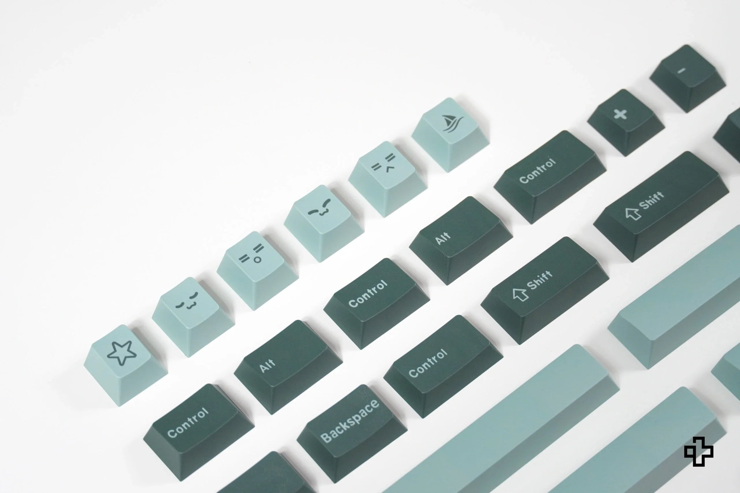 QWERTY Olive V2 PBT Double Shot Keycap Set