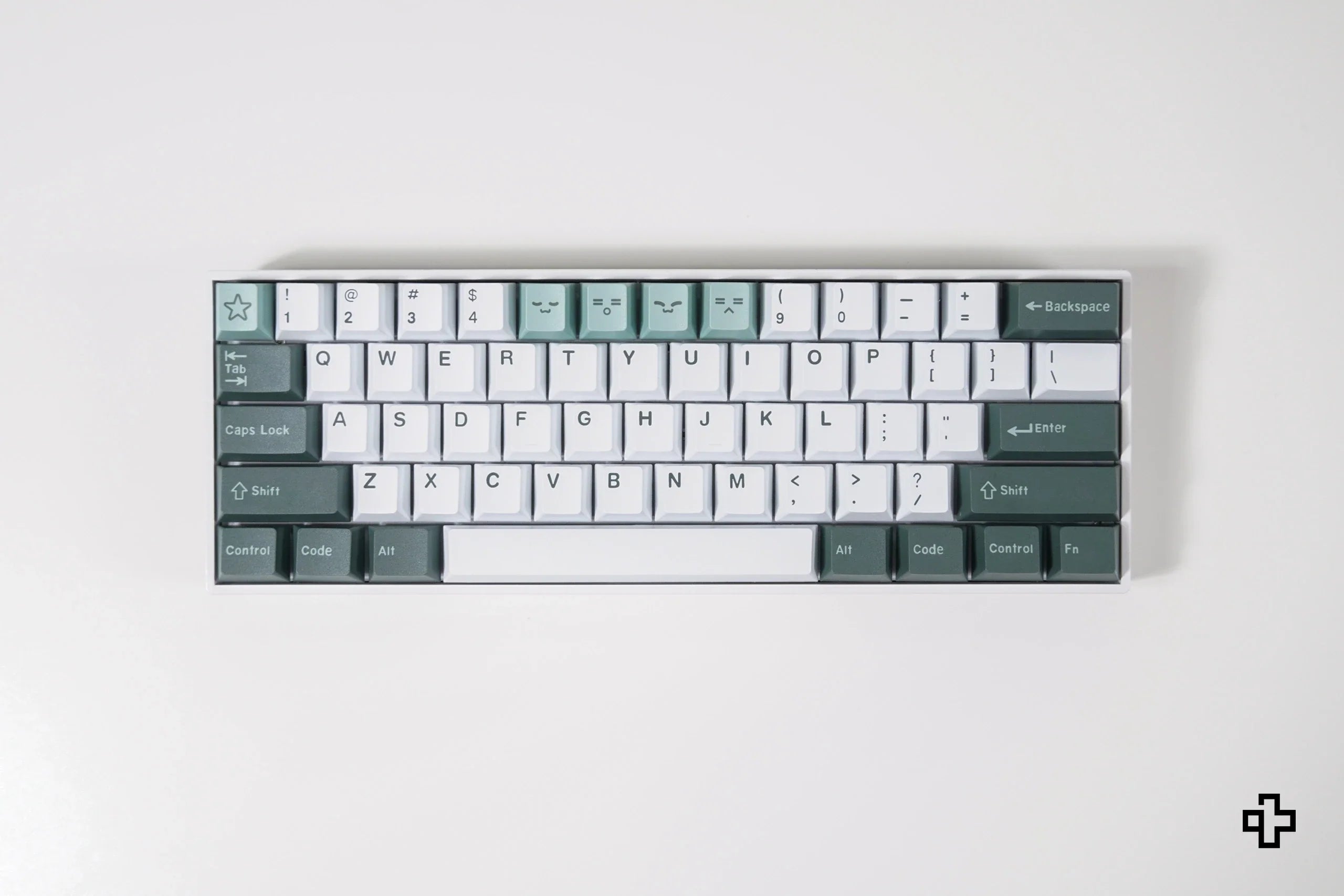 QWERTY Olive V2 PBT Double Shot Keycap Set