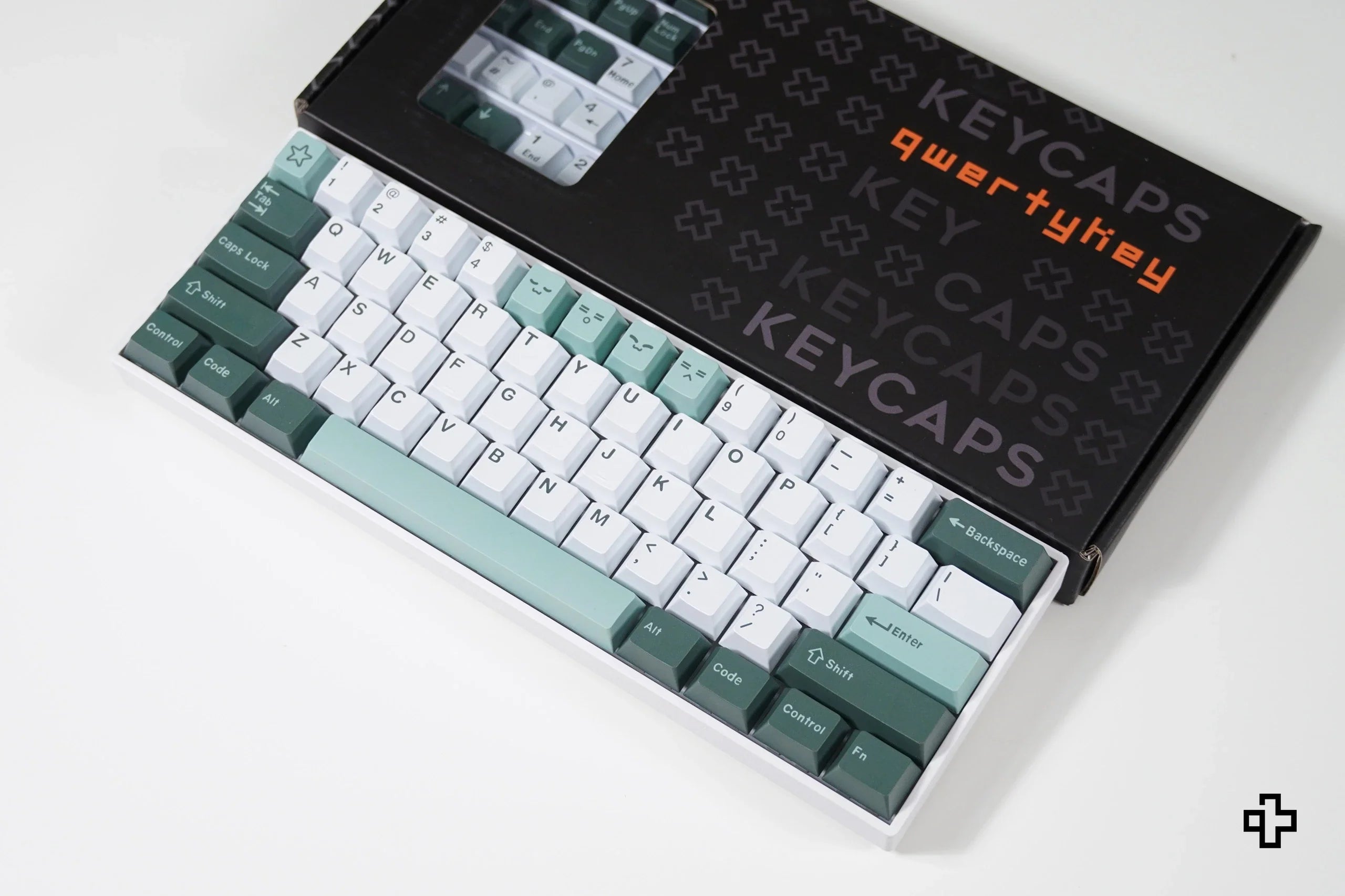 QWERTY Olive V2 PBT Double Shot Keycap Set