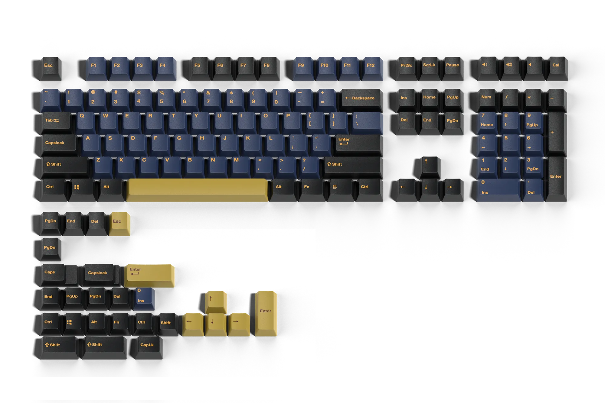 QwertyKey Ramses PBT Double Shot OEM Profile Keycap Set