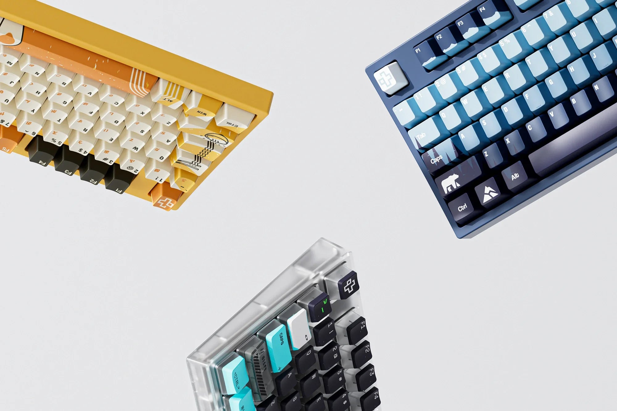 QwertyKey75 Ramen Bluetooth Wireless Hotswap RGB Gasket Mounted Mechanical Gaming Keyboard