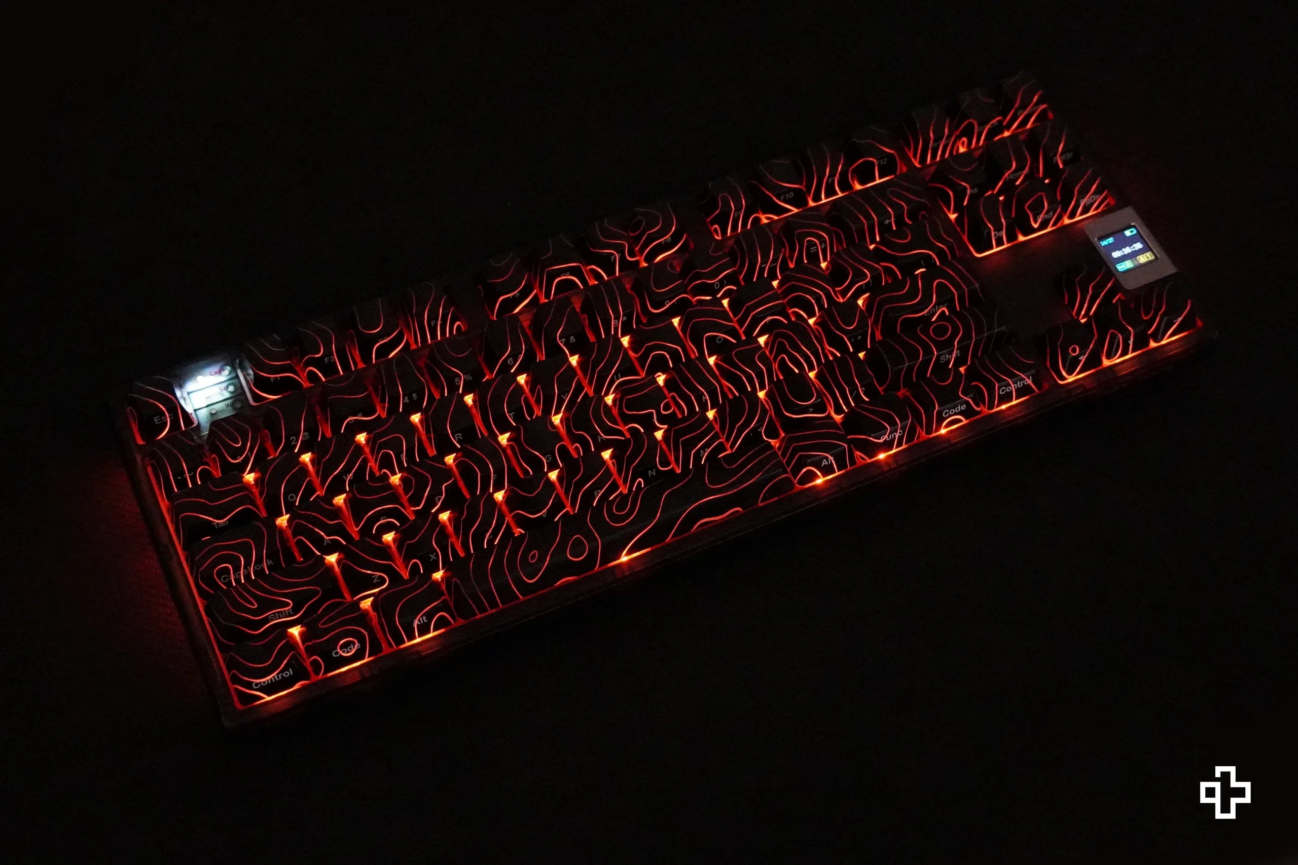 Topographic QwertyKey IMD Technology Black Keycap Set