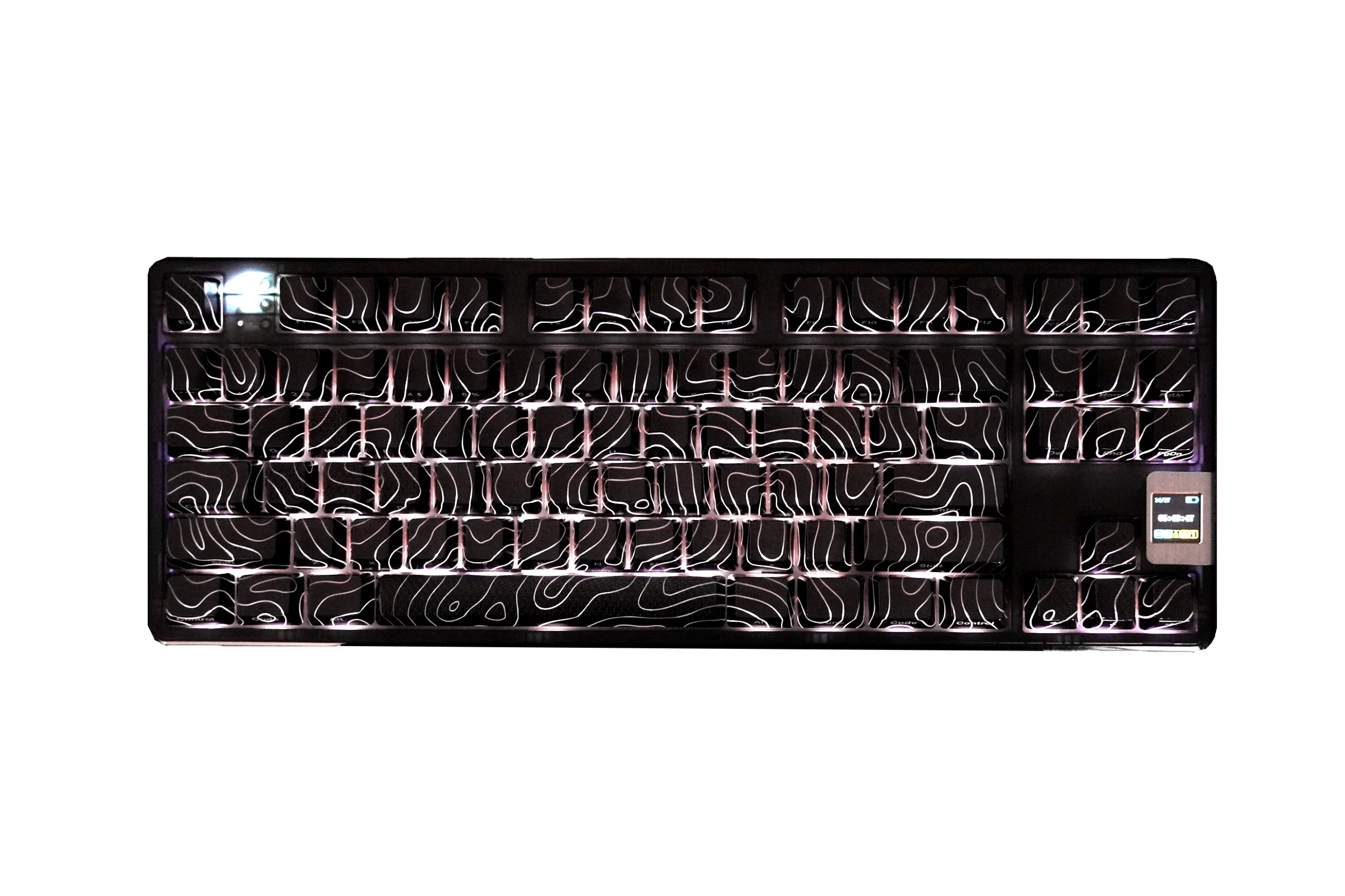 Topographic QwertyKey IMD Technology Black Keycap Set